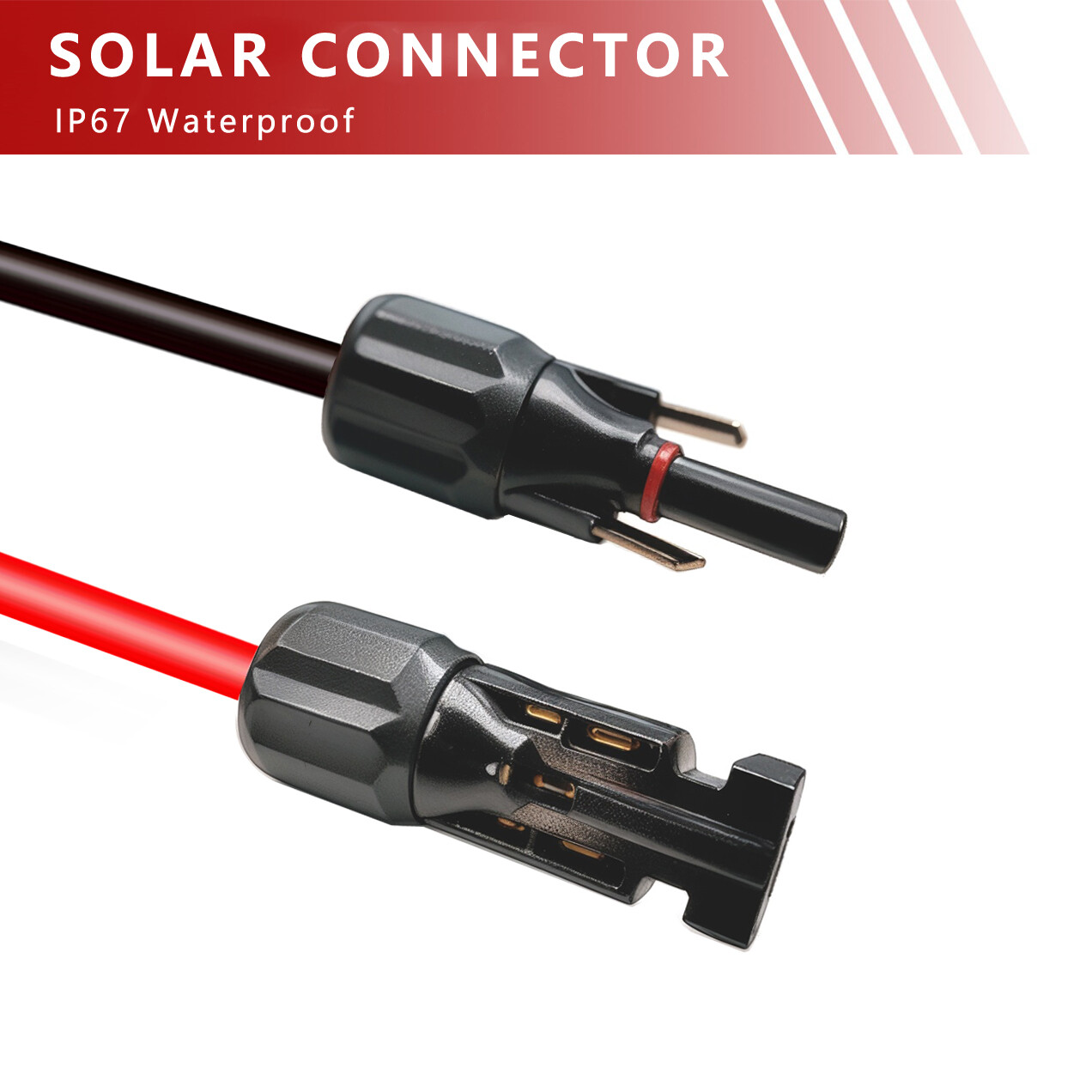 10 AWG Solar Extension Cable for Anderson 50 Amp Connector to Solar Connector