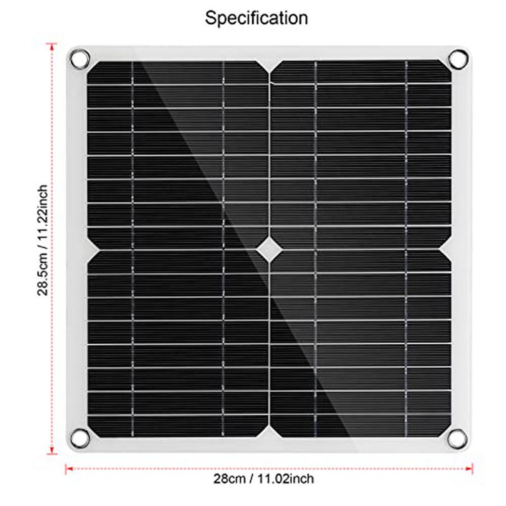 1X(Solar Panel Powered Fan Fit For Pet Poultry House Greenhouse RV Roof3778