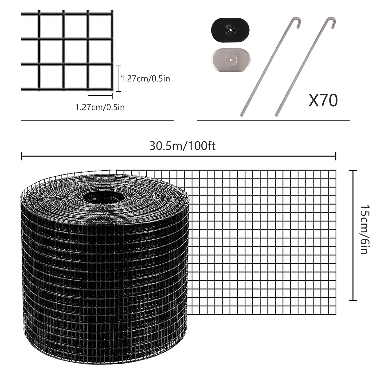 100ft Solar Panel Wire Mesh Roll & Clip kit – Pigeon Bird Proofing Guard Kit