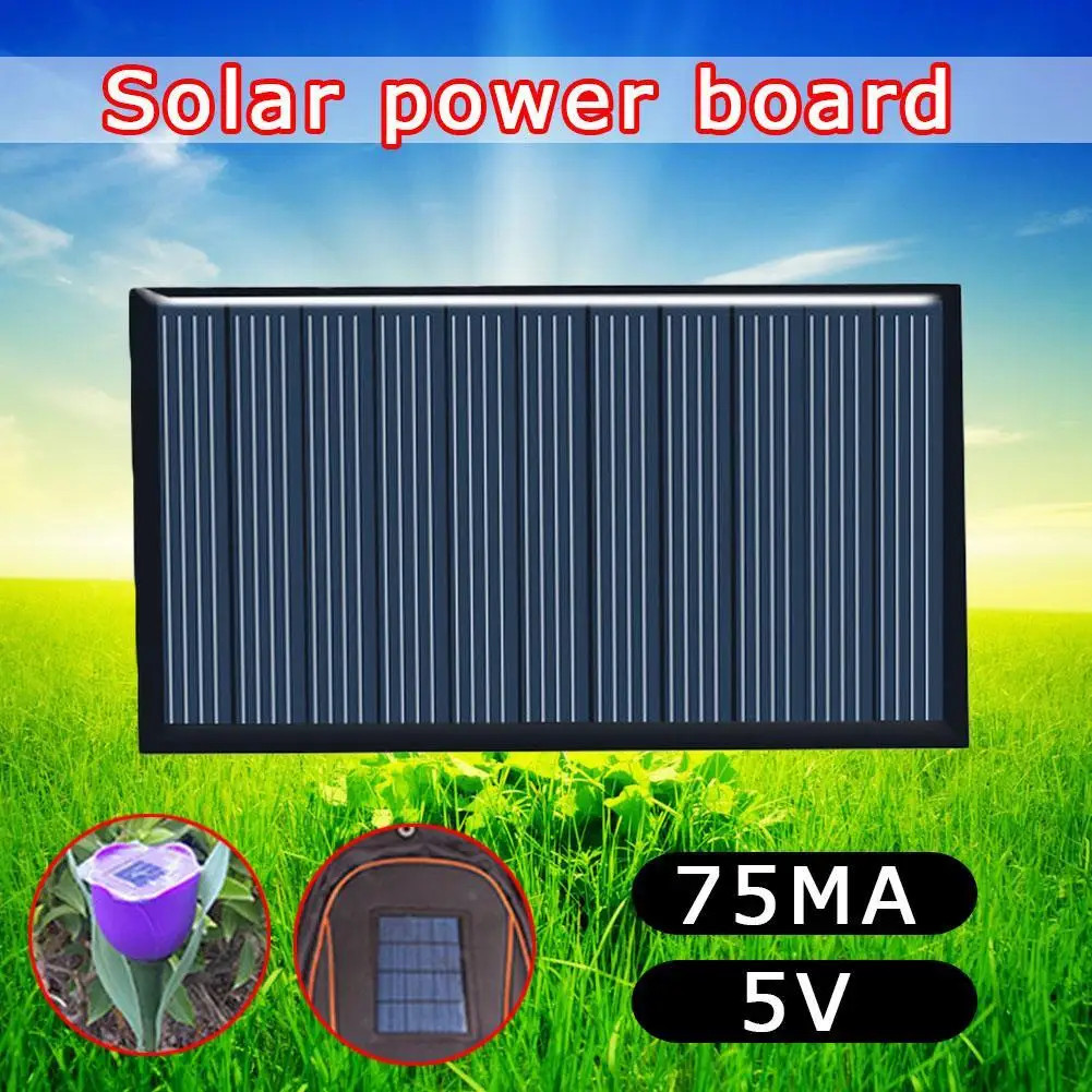 5pcs 80x45mm 5V 75mA Solar Panel Drop Glue Board DIY Solar Silicon Panels Board