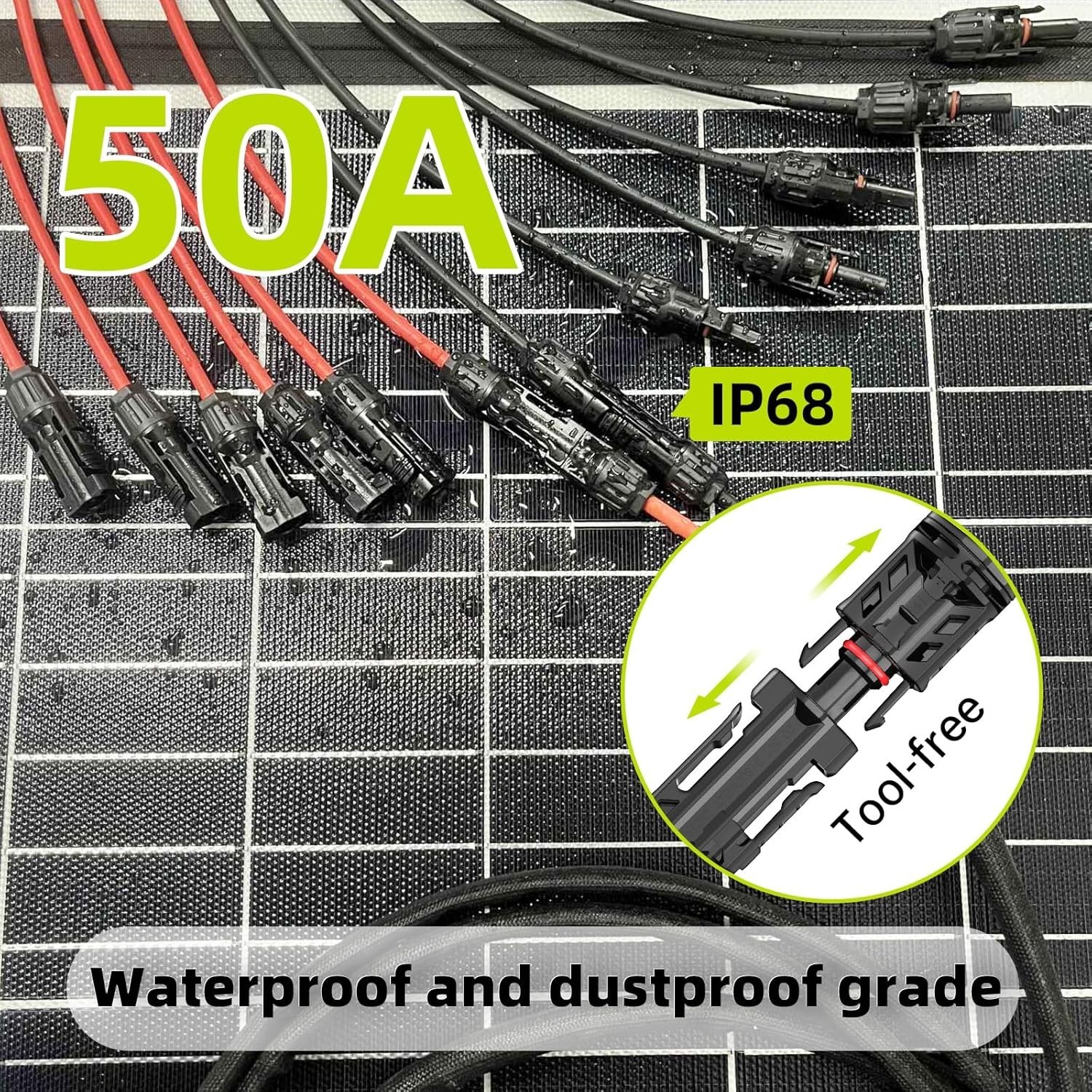 High-Performance Waterproof Solar Splitter for Efficient Energy Systems – 3.3 Ft