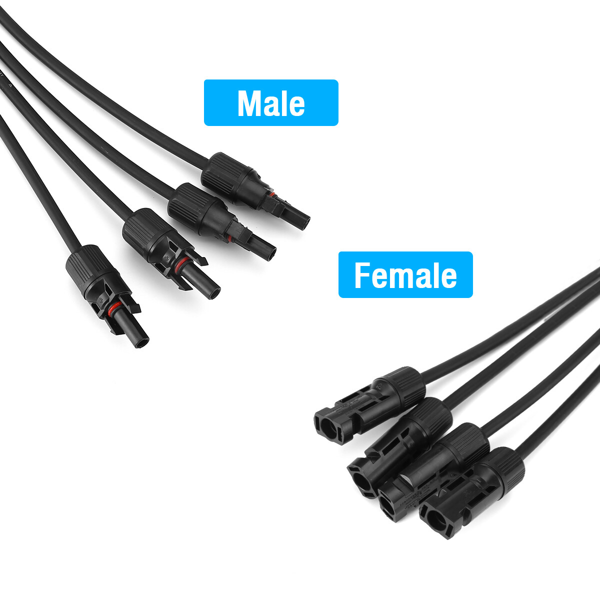 Solar Panel Connectors Y Branch Parallel Adapter Cable Wire Plug Tool Kit B6