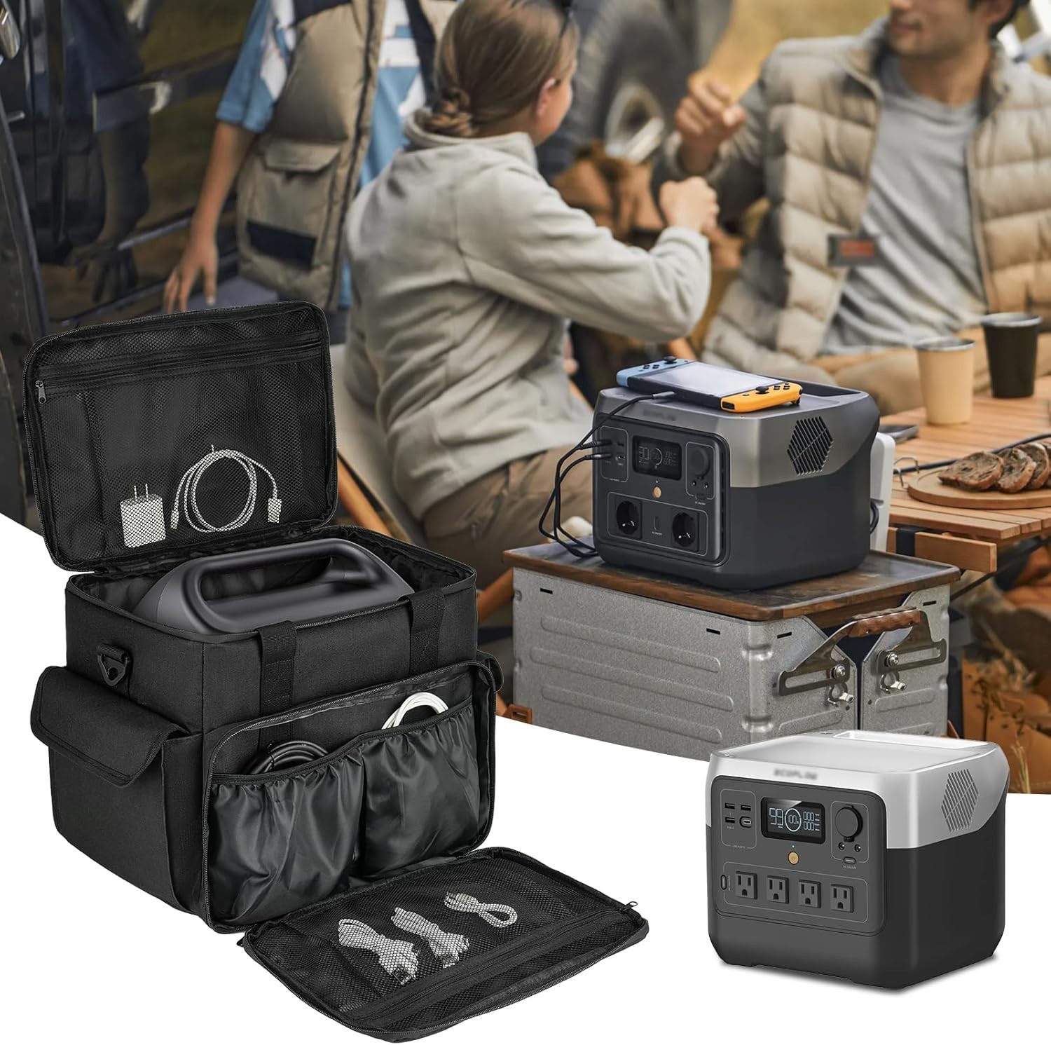 Protective Carrying Case for BLUETTI EB3A/GRECELL T500