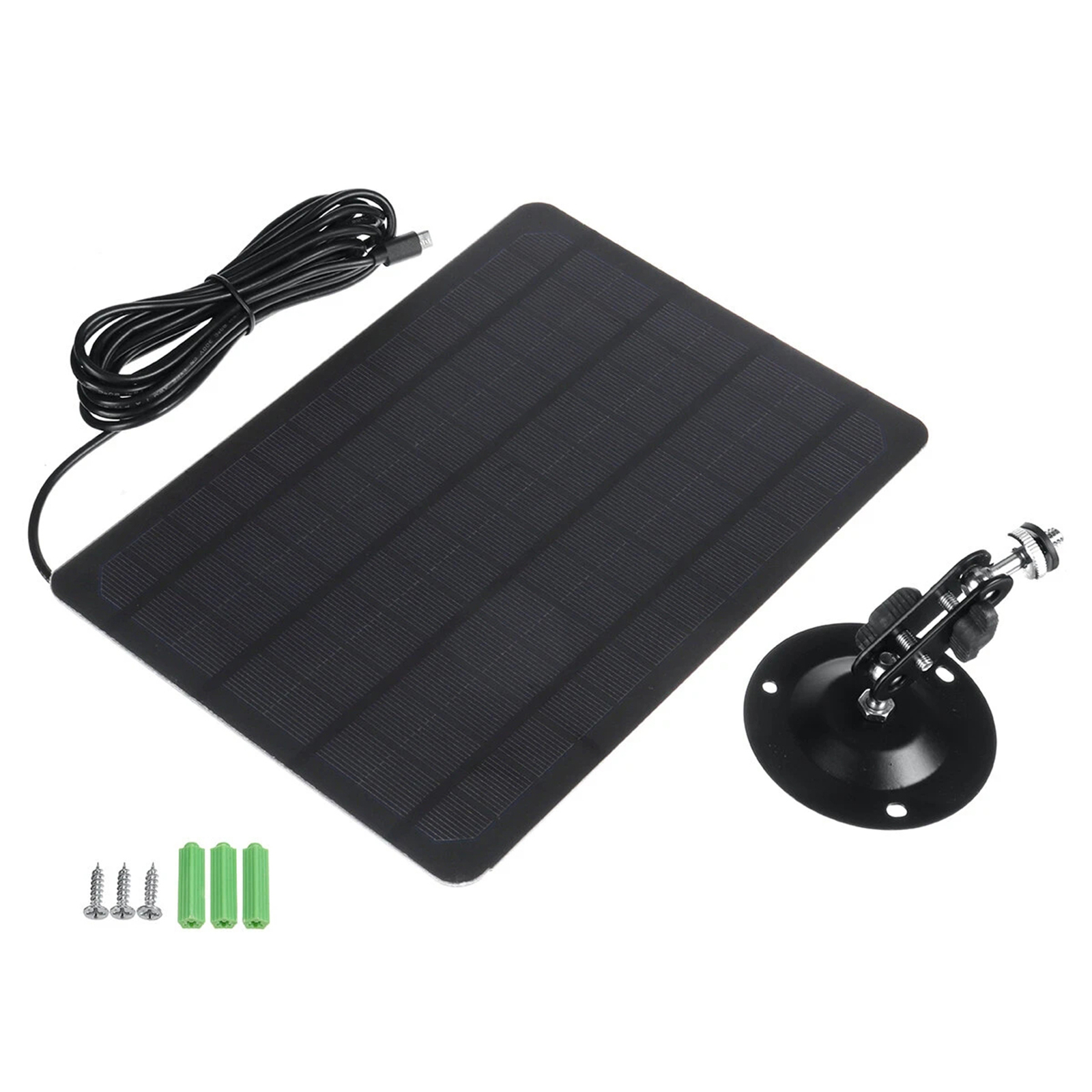 10W Solar Panel 2000mAh Waterproof Wall Mounted for USB N5J2