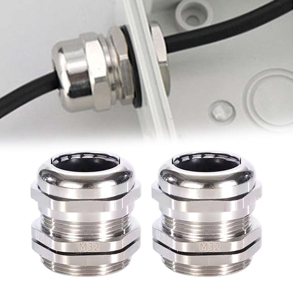 Reliable Waterproof Connector with Fixed Head Brass Nickel Plated Thread