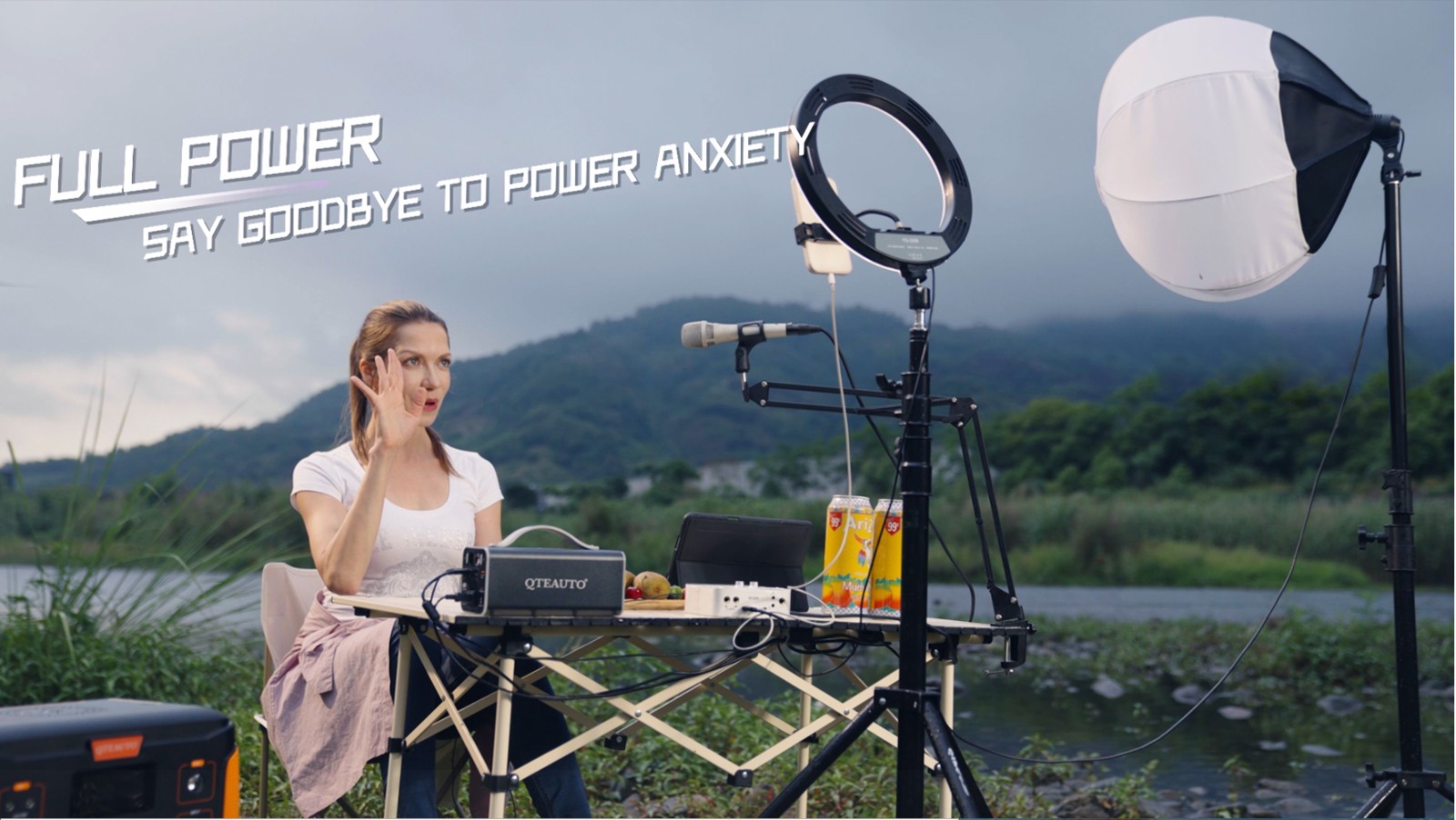 500W Portable Power Station Outdoor, Camping Solar Generator Lithium Battery