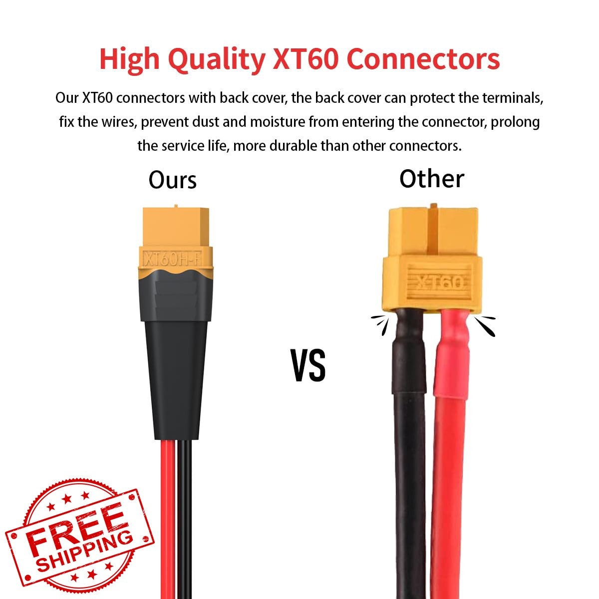 ELFCULB XT60 to Anderson 2FT 12AWG Female