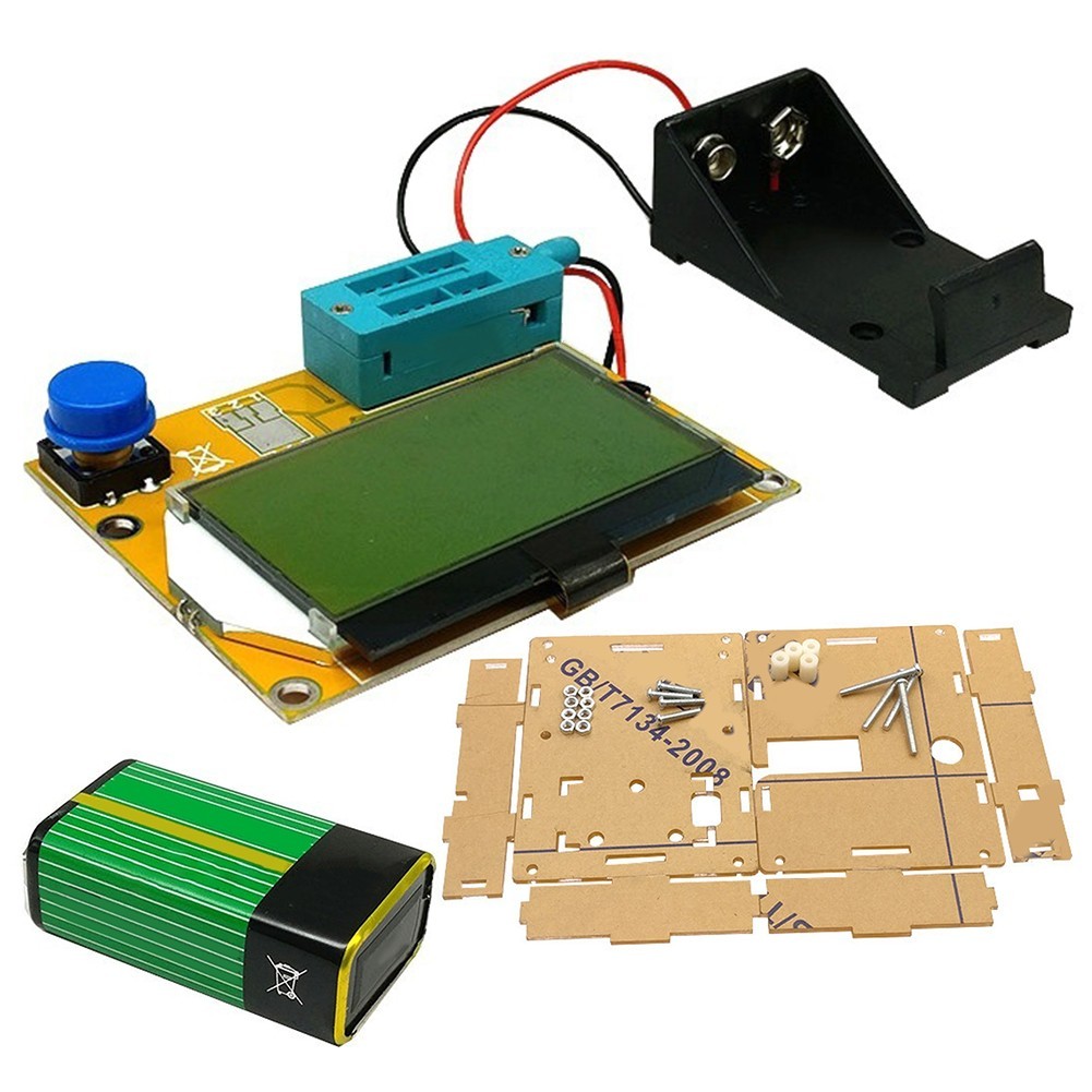 LCRT4 Meter for Testing Diodes Transistors with Protective Shell and Battery
