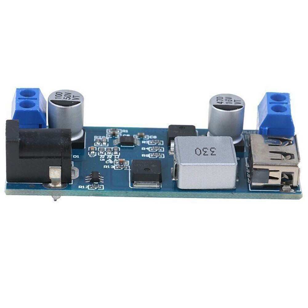 DC-DC 24V 12V to 5V 5A Step Down Supply Converter USB Charging