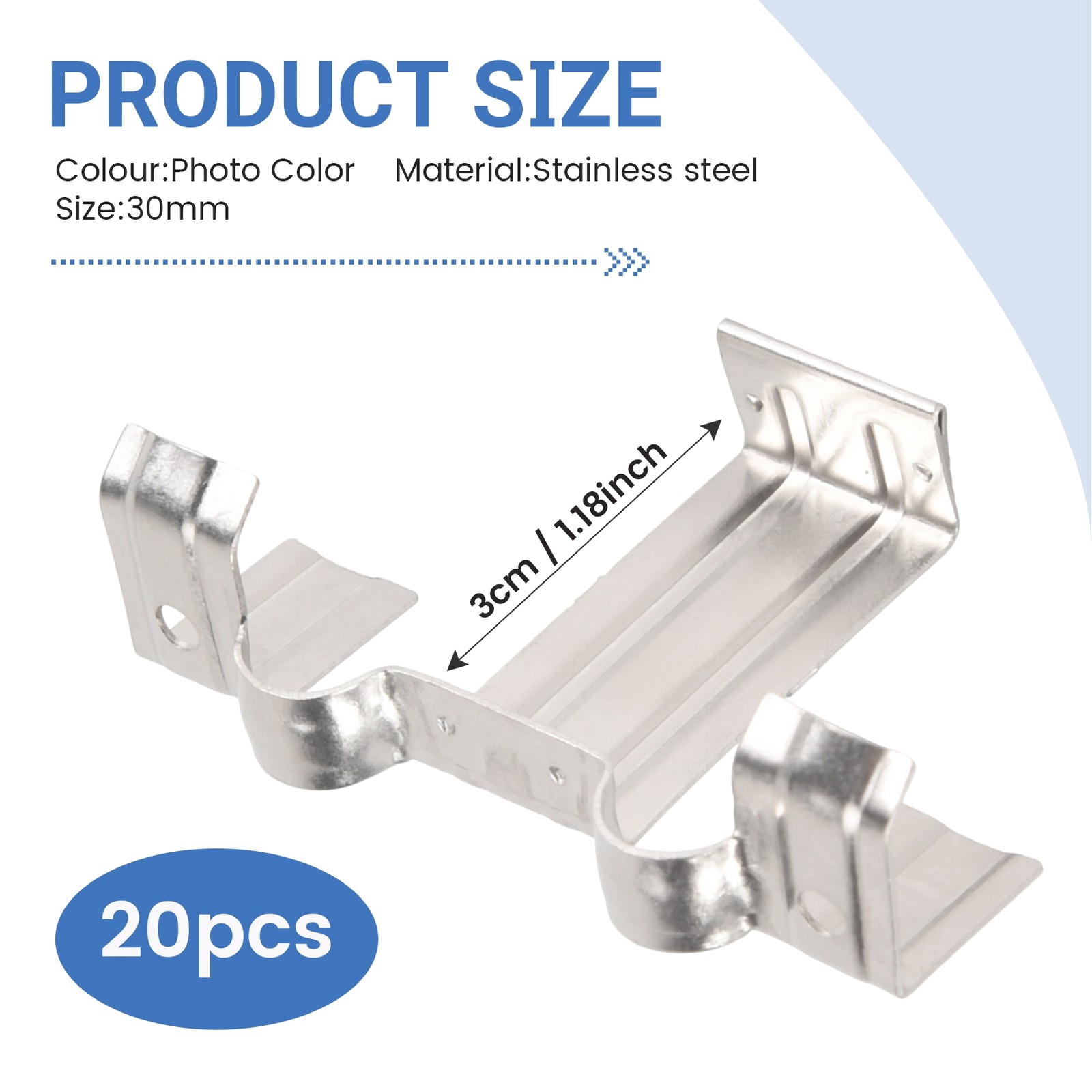 20PCS Photovoltaic Panel Drainage Buckle Plate Solar Panel Water 7094