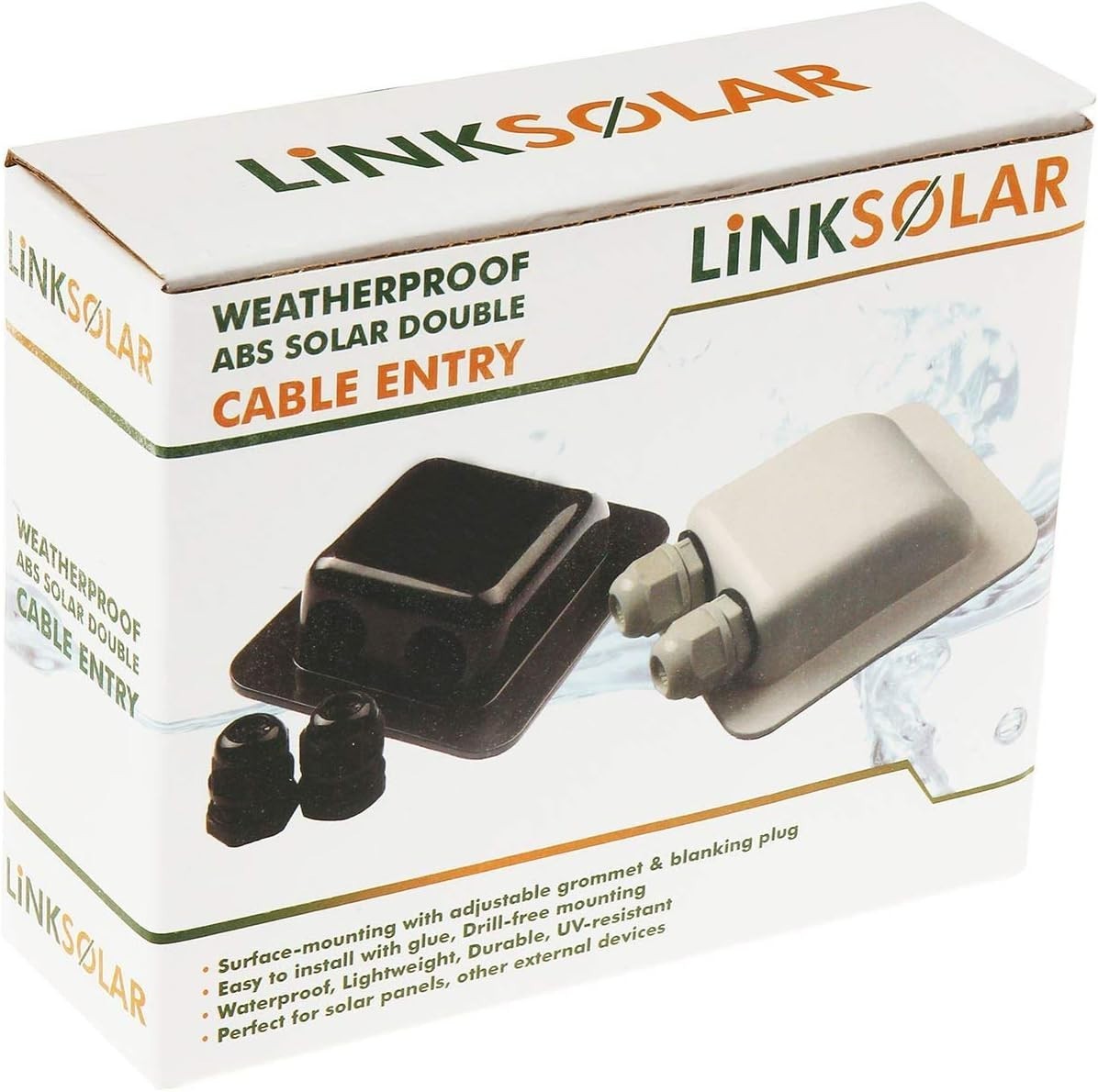 Reliable Double Cable Entry Gland Set for Solar Installations on RV and Boat