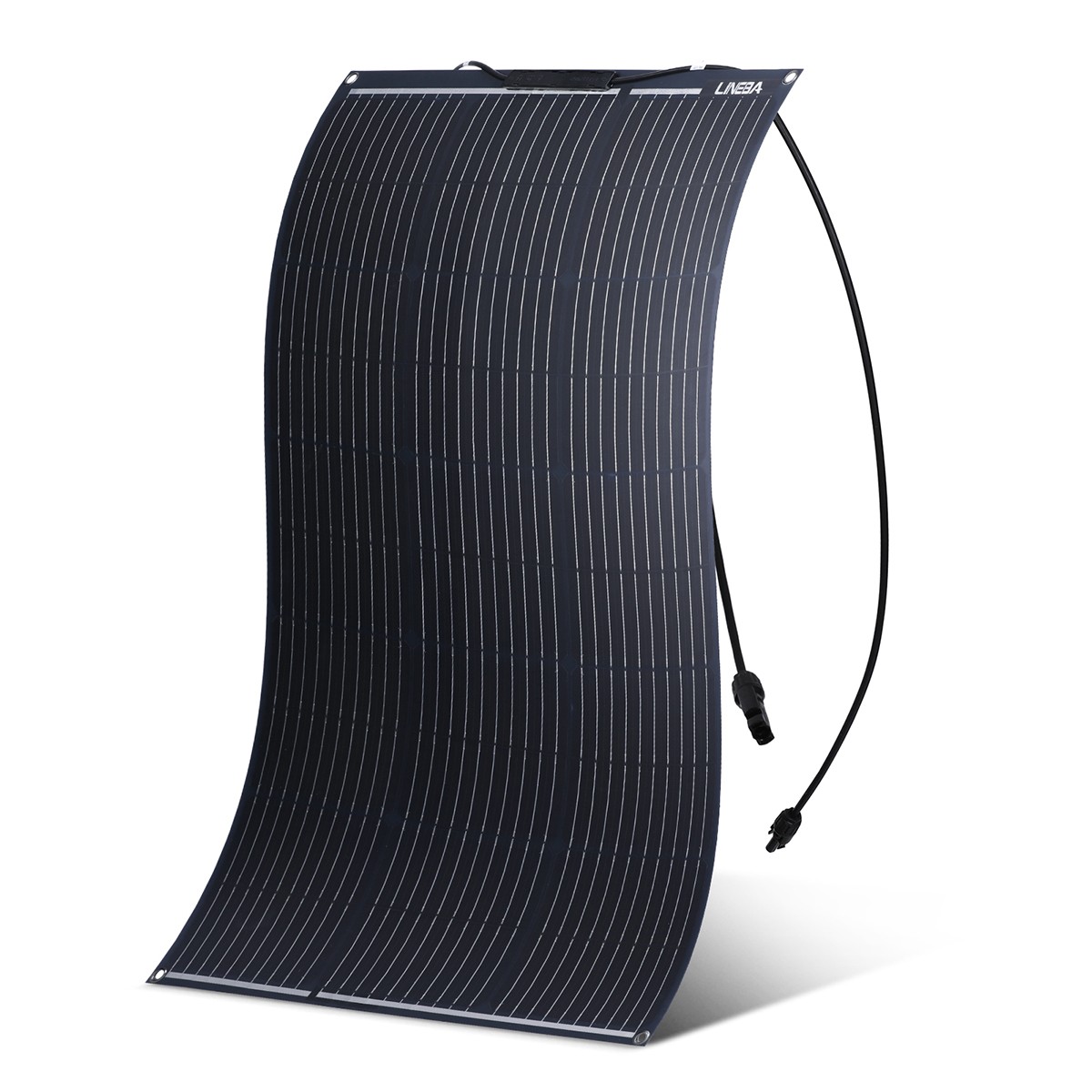 100W Portable Flexible Mono Solar Panel Kit RV Camper Boat Home Roof Off Grid