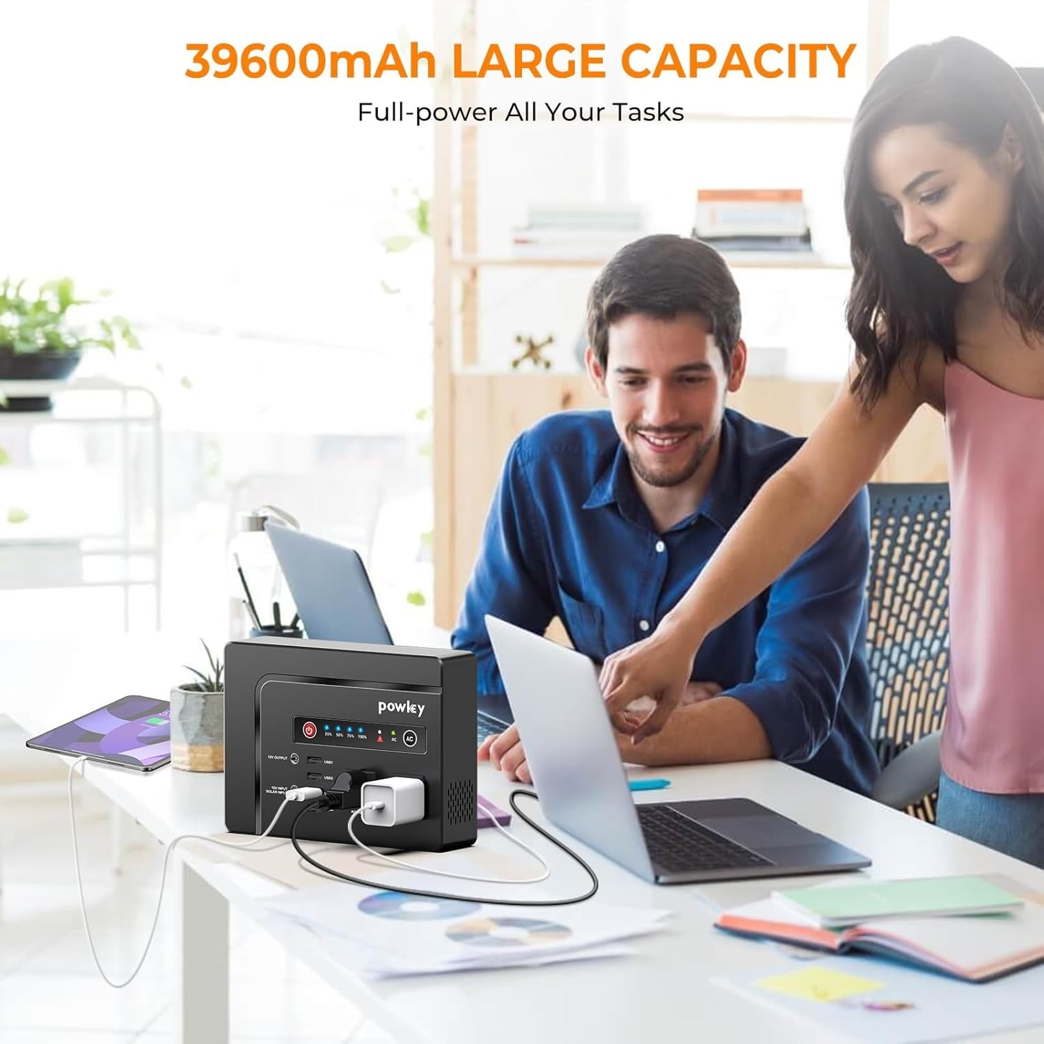 Portable Solar Generator 200W 146Wh Battery Pack 7 Ports Camping Travel Power