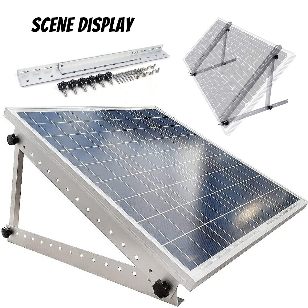 Solar Panel Mount Mounting Brackets Tilt Mount Frame for Boat, RV, Roof Off Grid