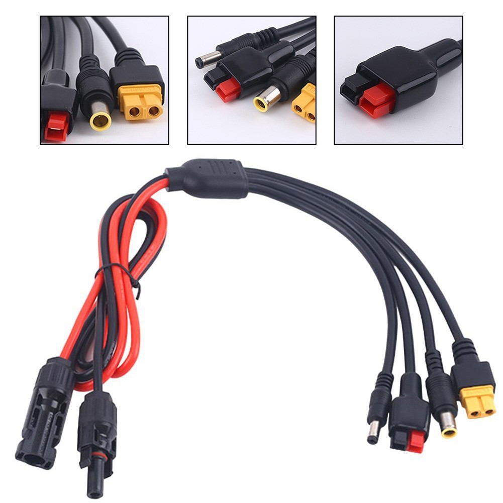Solar Adapter Kit Power Station Adapter 12AWG-18AWG Wires 140W18V Compatibility