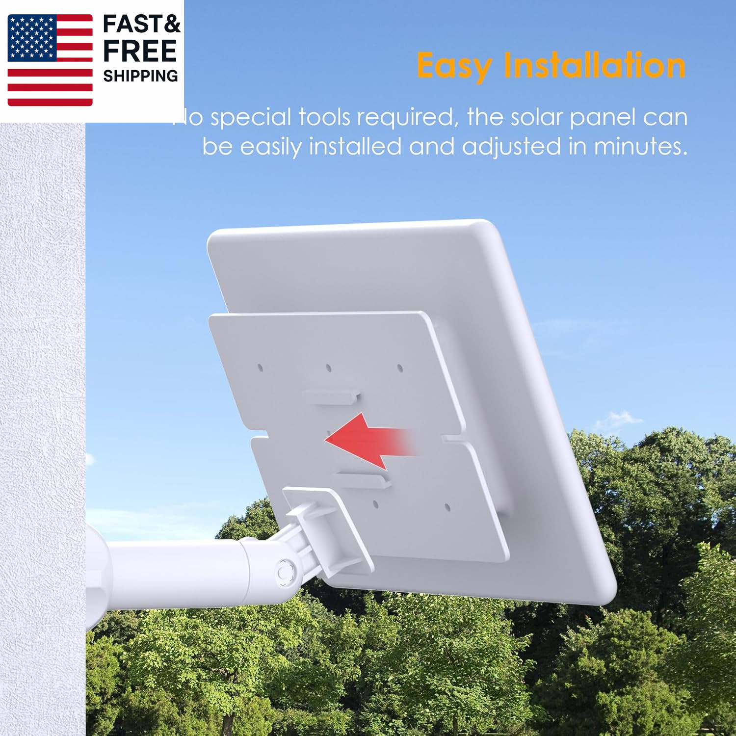 Solar Panel for Ring Camera,6W Solar Charger for Ring Stick up Cam&All-New Spot