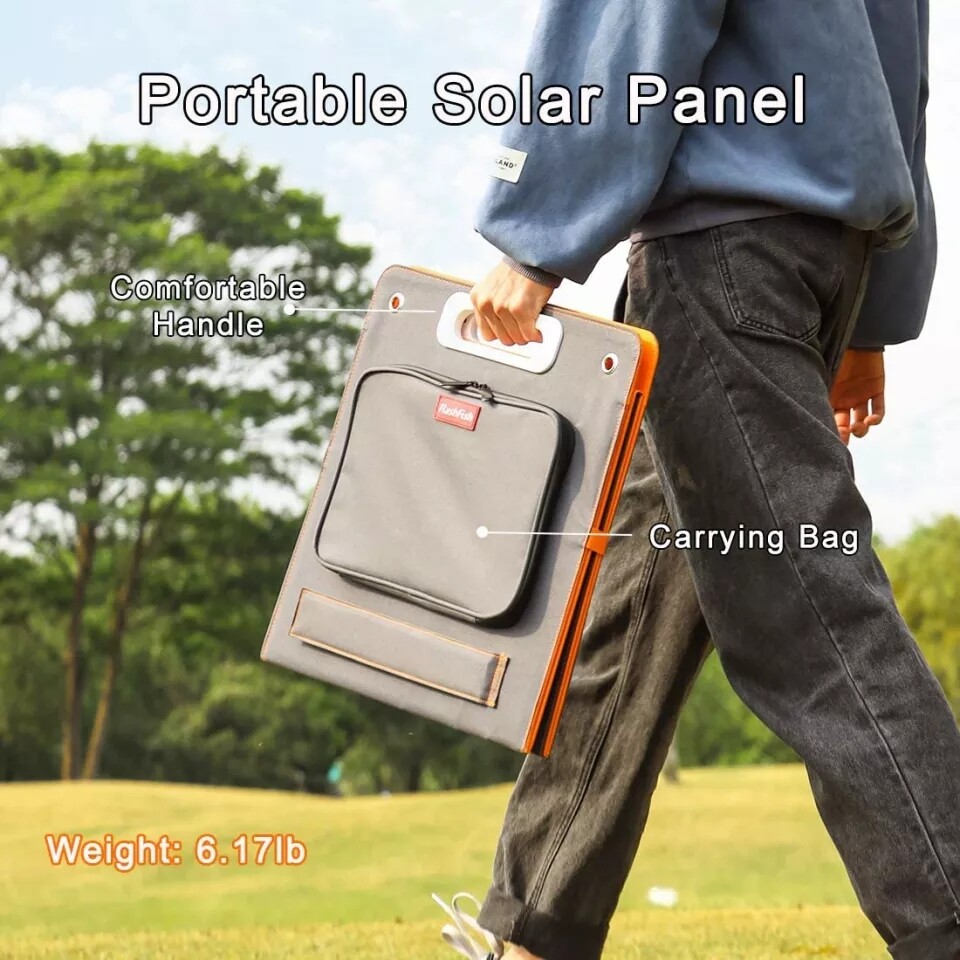18v 100w foldable portable solar pannel Dc output PD type C Qc 3.0 fast deliver