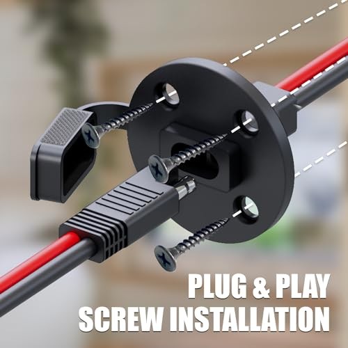 5 PCS – 2 Feet of 2 Pin SAE Socket Sidewall Port 10 AWG 5 pack (2 FT-10 AWG)