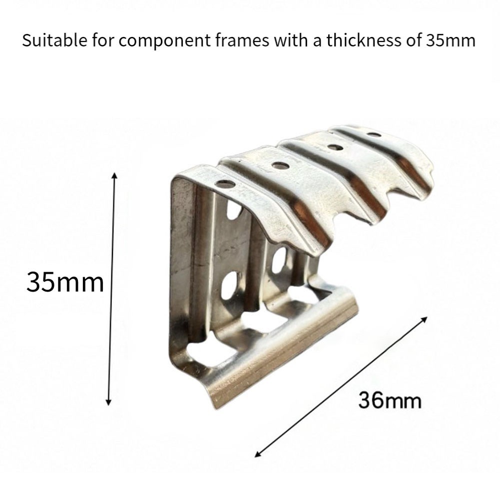 304 Stainless Steel Water Guide Clips for Solar Panels 50pcs Easy to Attach