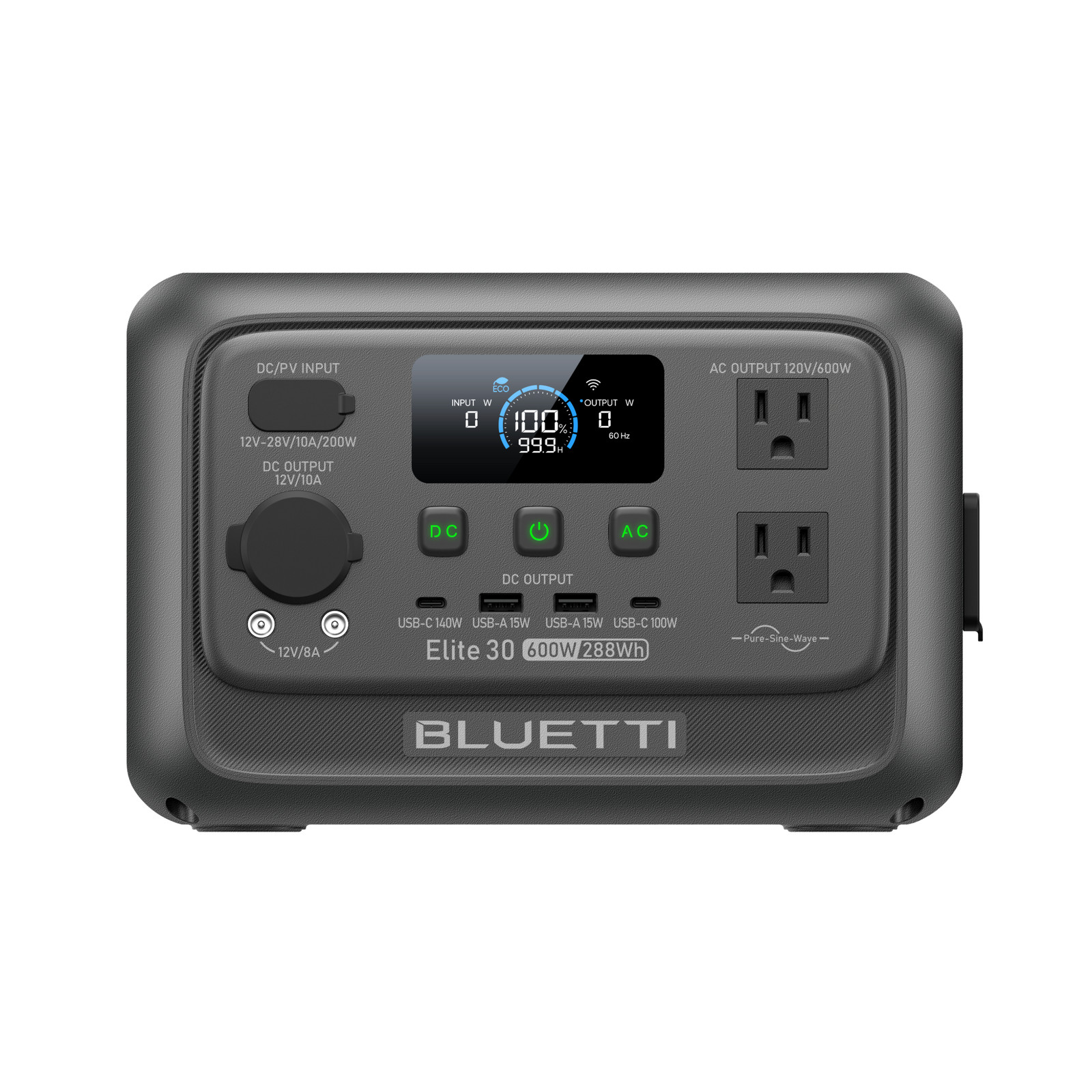 BLUETTI Elite 30 V2 288Wh 600W Portable Power Station Generator LFP for Camping