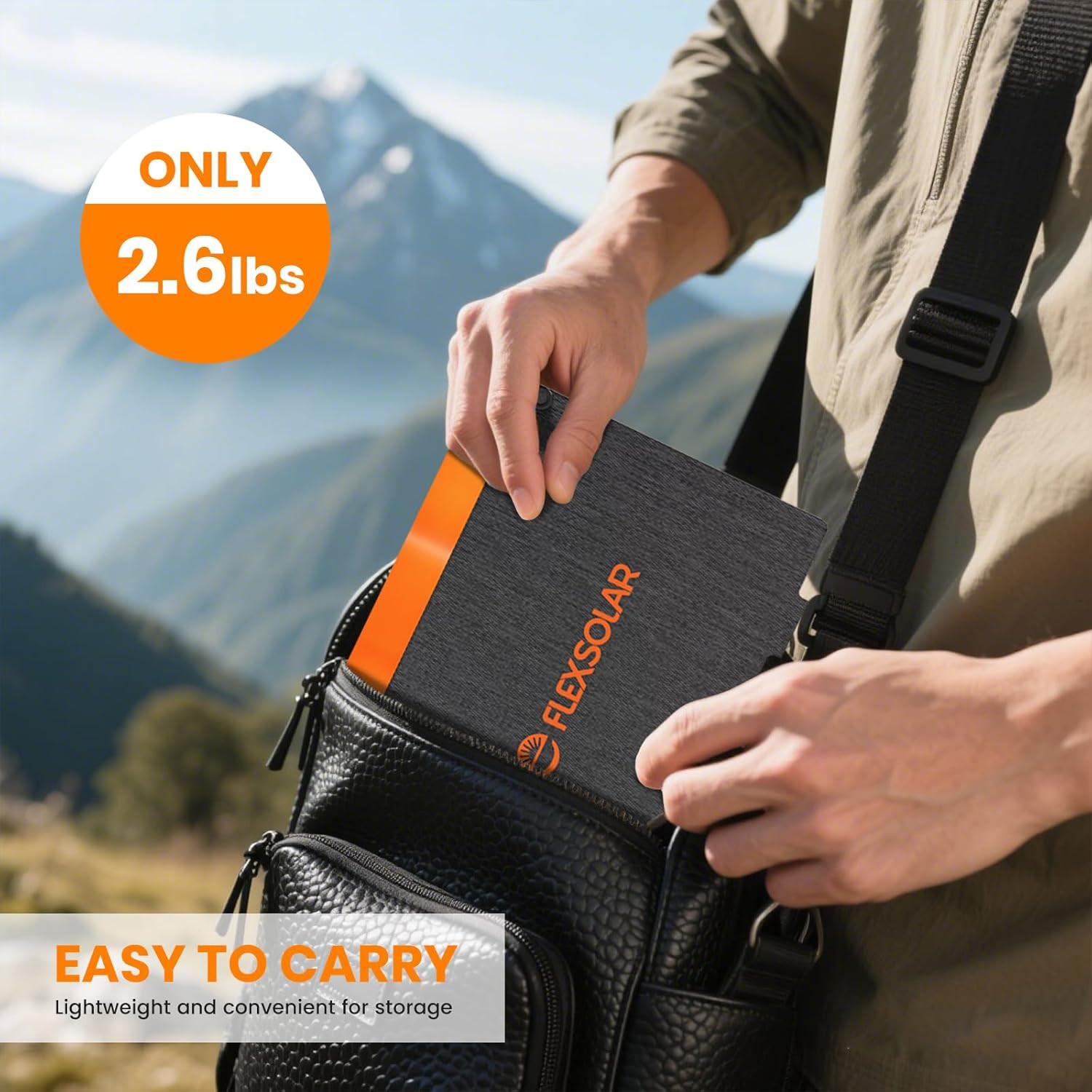 60W Foldable Solar Panel Portable Charger with USB-C/USB-A QC3.0/DC