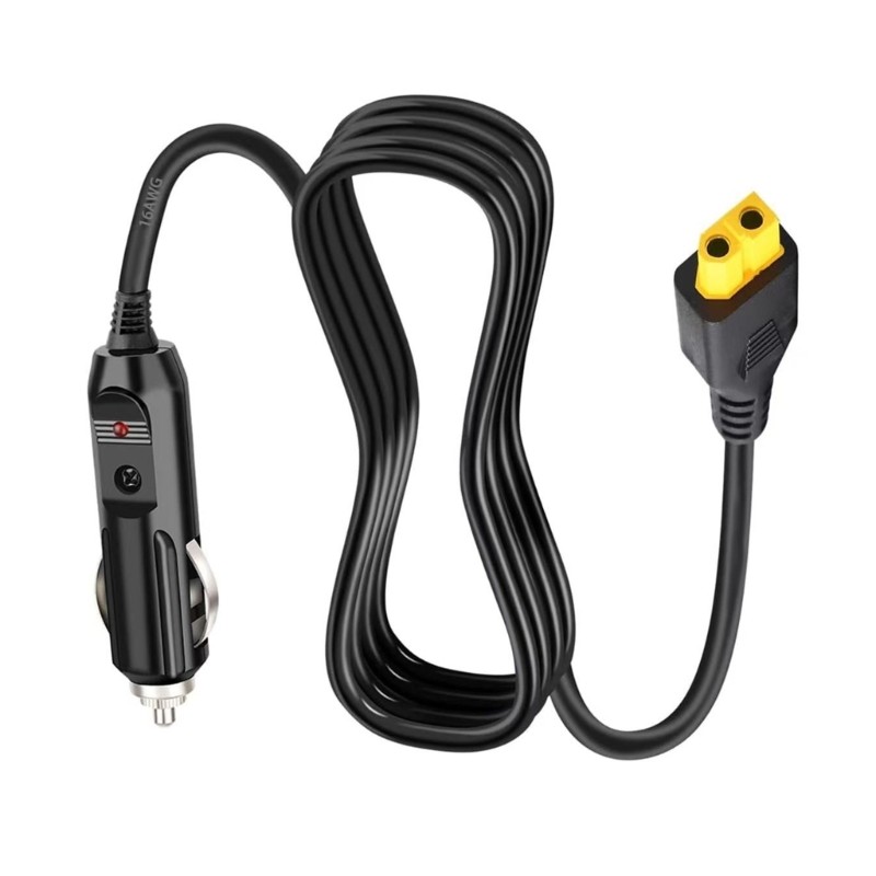 XT60 Extension Cable XT60 Female to Car Charger Male Connection Cord 12V/24V