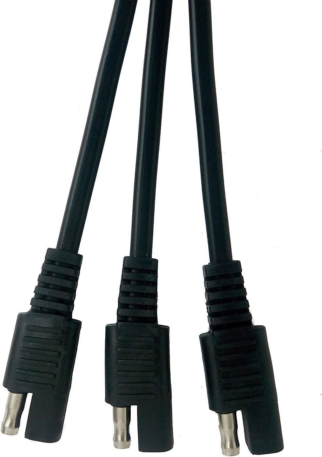 Panel Connectors, Extension Cable to Connect 3 Panels to 12V Battery