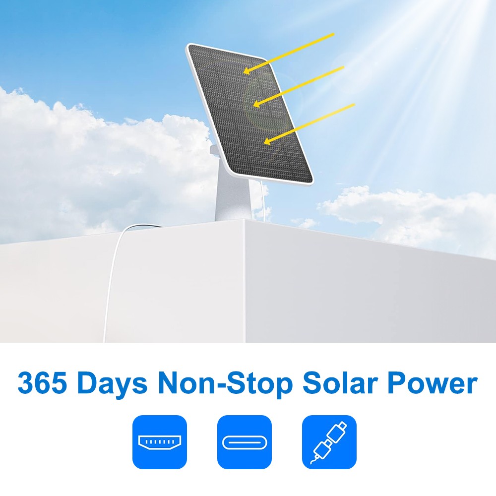 4W Outdoor Solar Panel for USB Power CCTV Camera Security Cam Battery Charger 5V