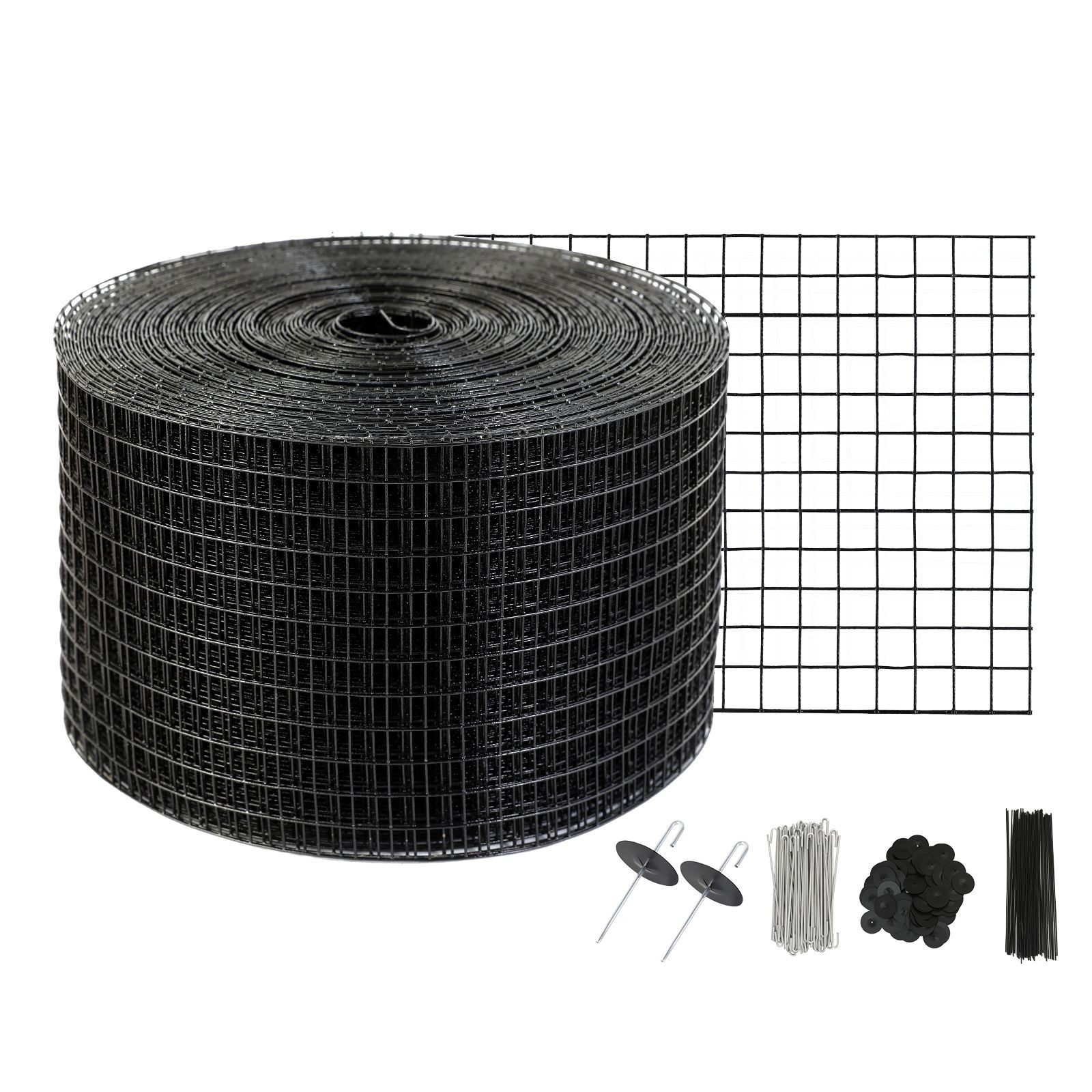 8″×100ft Solar Bird Mesh – Galv Steel w/ Hard PVC Coat, Rust & Weather Resistant