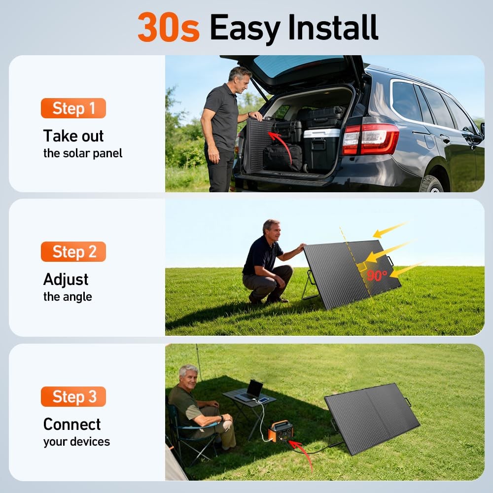 Solar Suitcase 100W Portable Foldable Solar Panel 18v Monocrystalline 23.8 * …