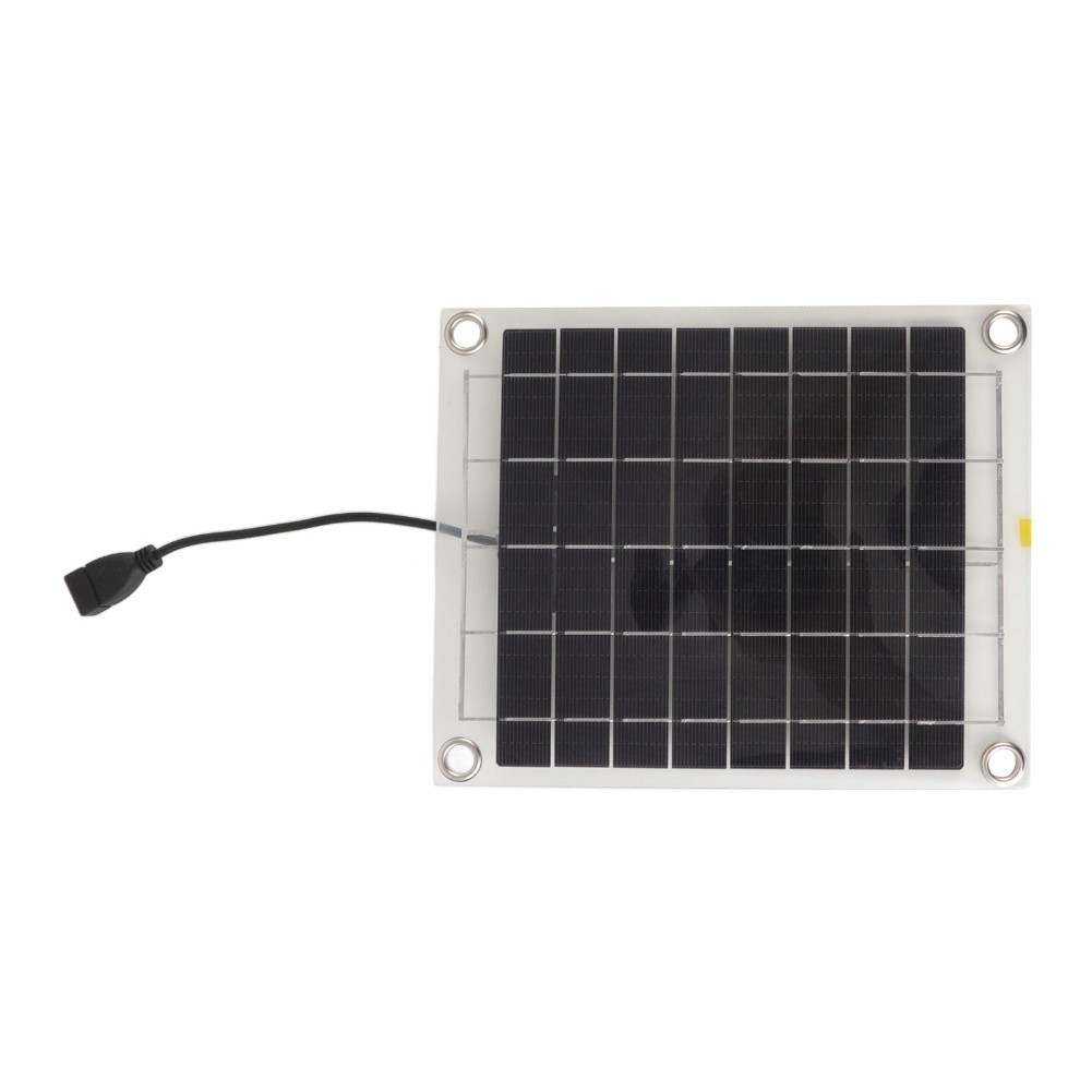 Solar Fountain Water Pump 10W 12V Double Sided Transparent Panel for Bird Bath
