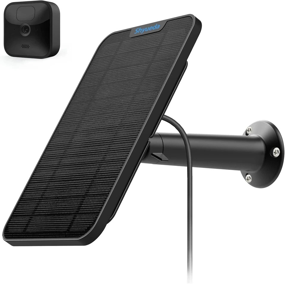4W Solar Panel Charging Compatible with Blink 3rd Gen/XT/XT2Micro-USB Camera,…