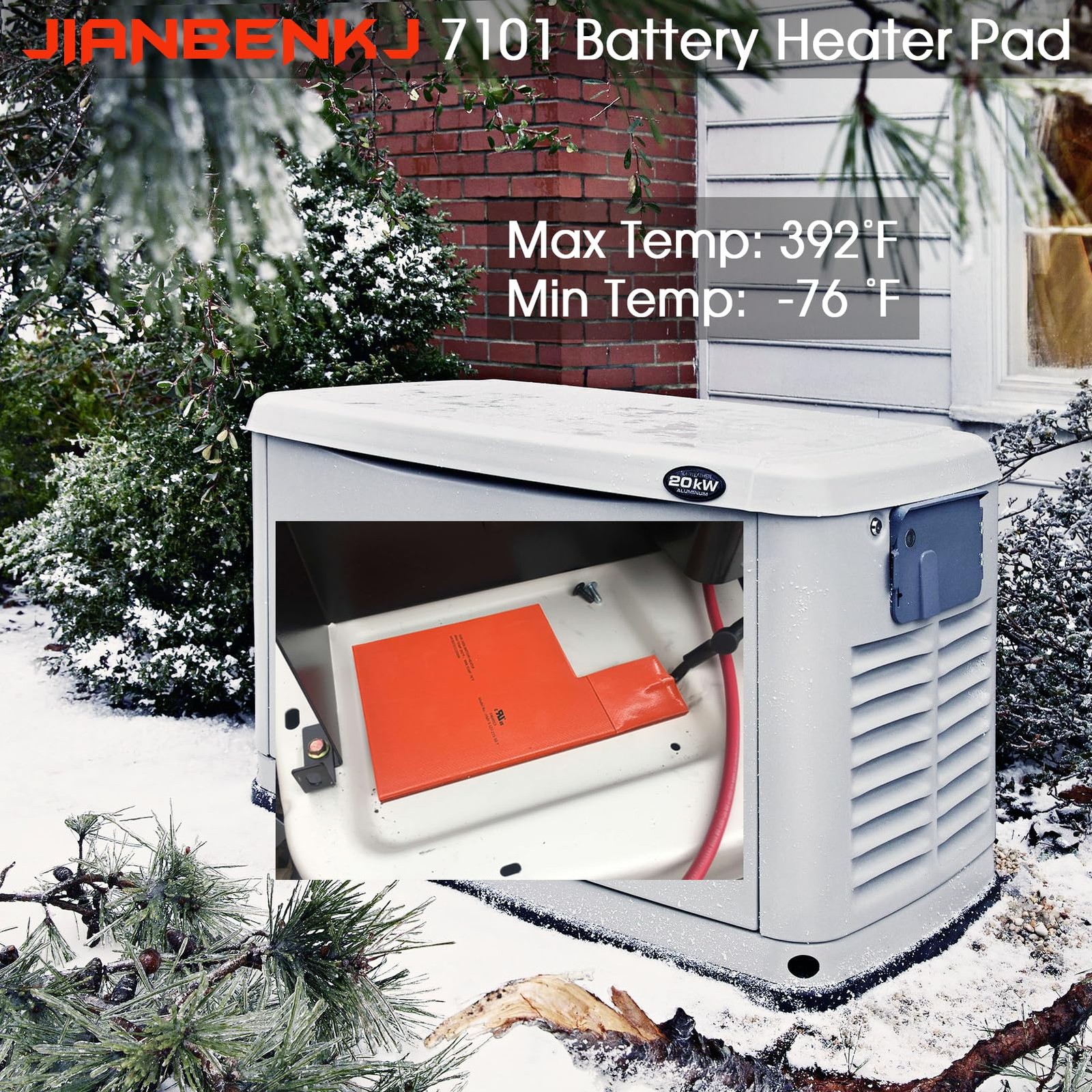 Cold Weather Kit Battery Warmer Pad 7101 Oil Heater Pad 7102 for 9KW-22KW