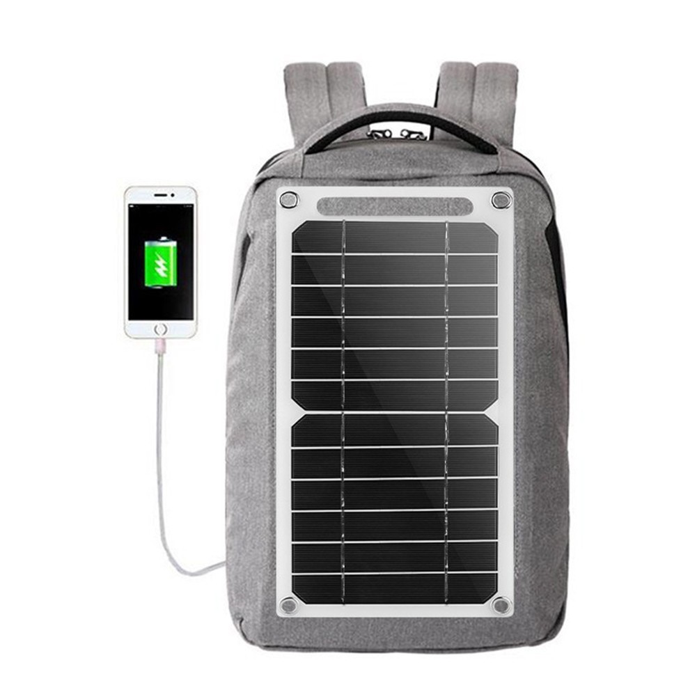 Portable Solar Charger 2W 6W 5V Monocrystalline Panel for Backpack USB Power