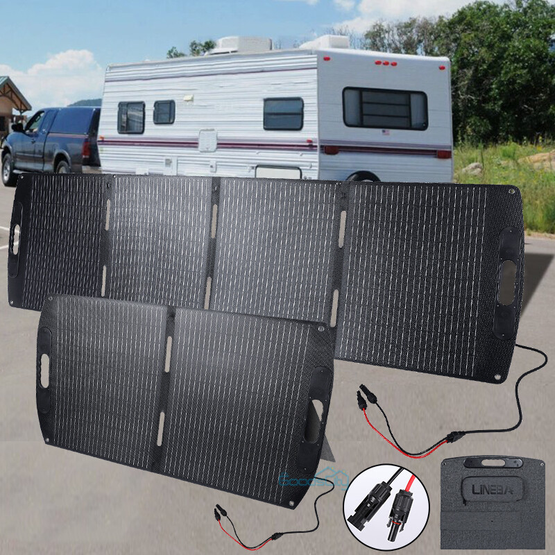 200W Foldable Solar Panel Portable Solar Charger Power Station Rv Camping Home