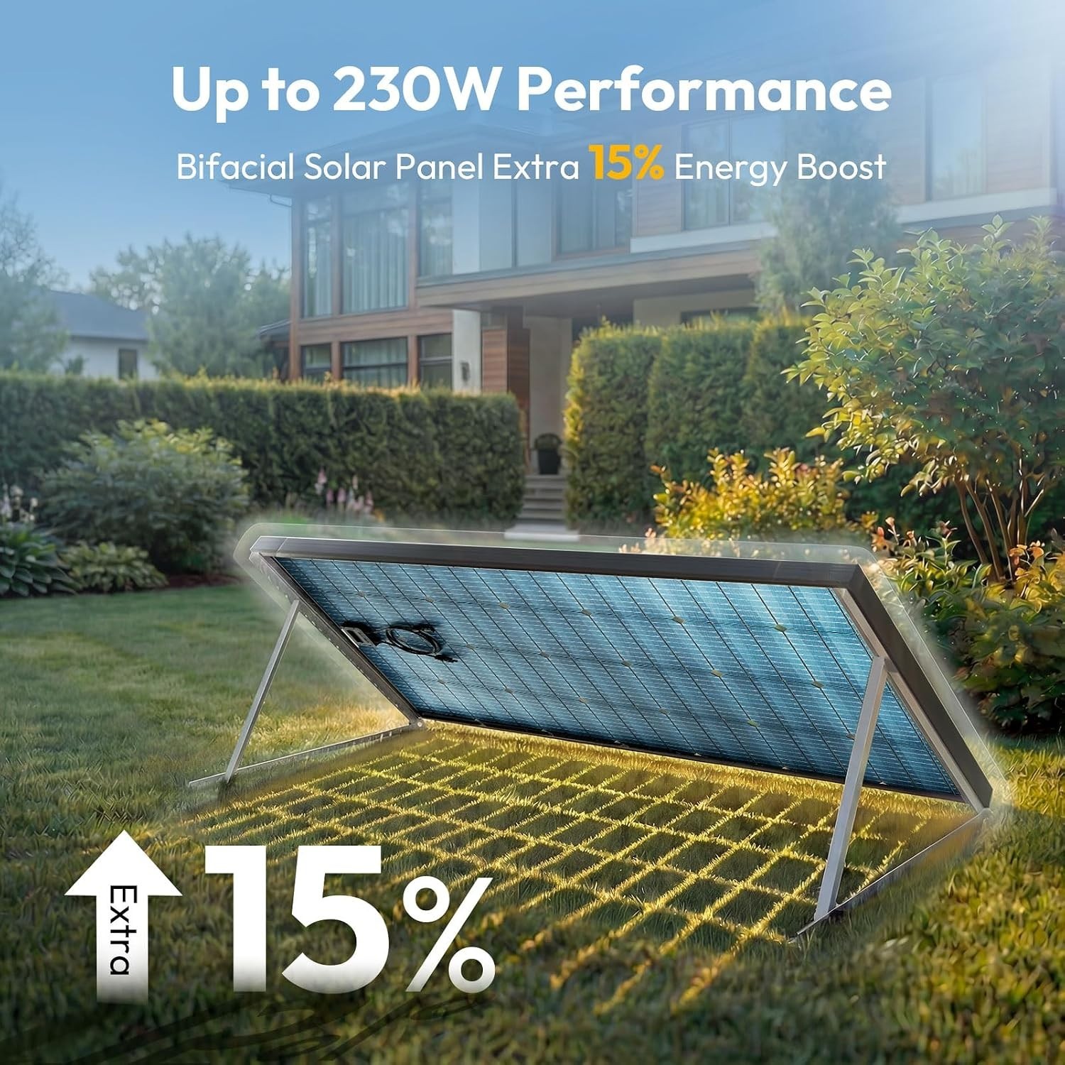 High-Efficiency 200W Bifacial Solar Panel – Durable & Waterproof for RV & Home