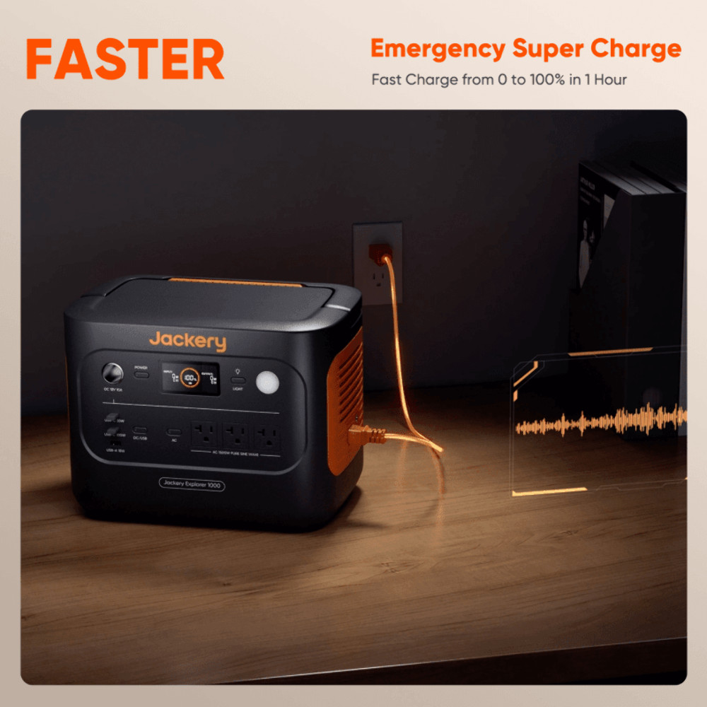 Jackery E1000V2 + SolarSaga 100 – Ships to PR HI AK Guam Saipan – Trusted Seller