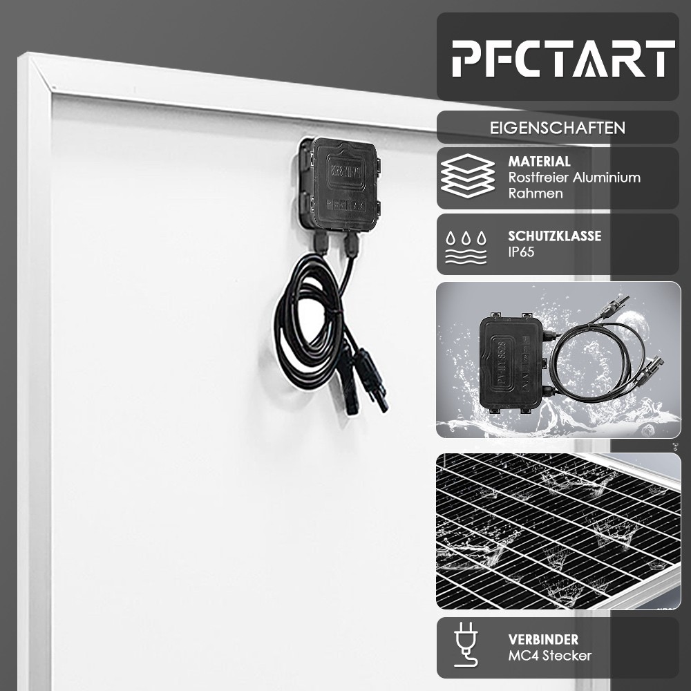 200W Solar Panel Kit Mono 12V Battery Charger Controller Boat RV Car Rooftop