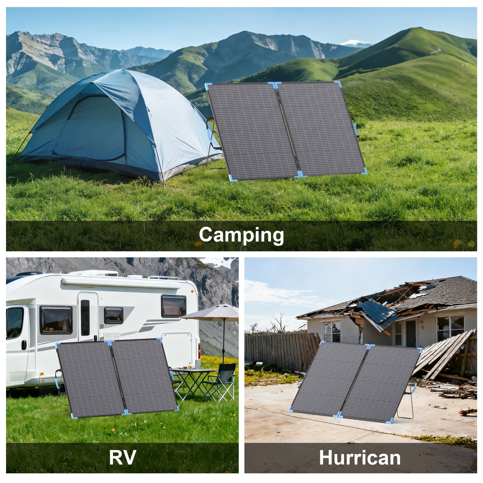 220W 400W Portable Solar Panel IP68 Waterproof Foldable Solar Panel Power Backup