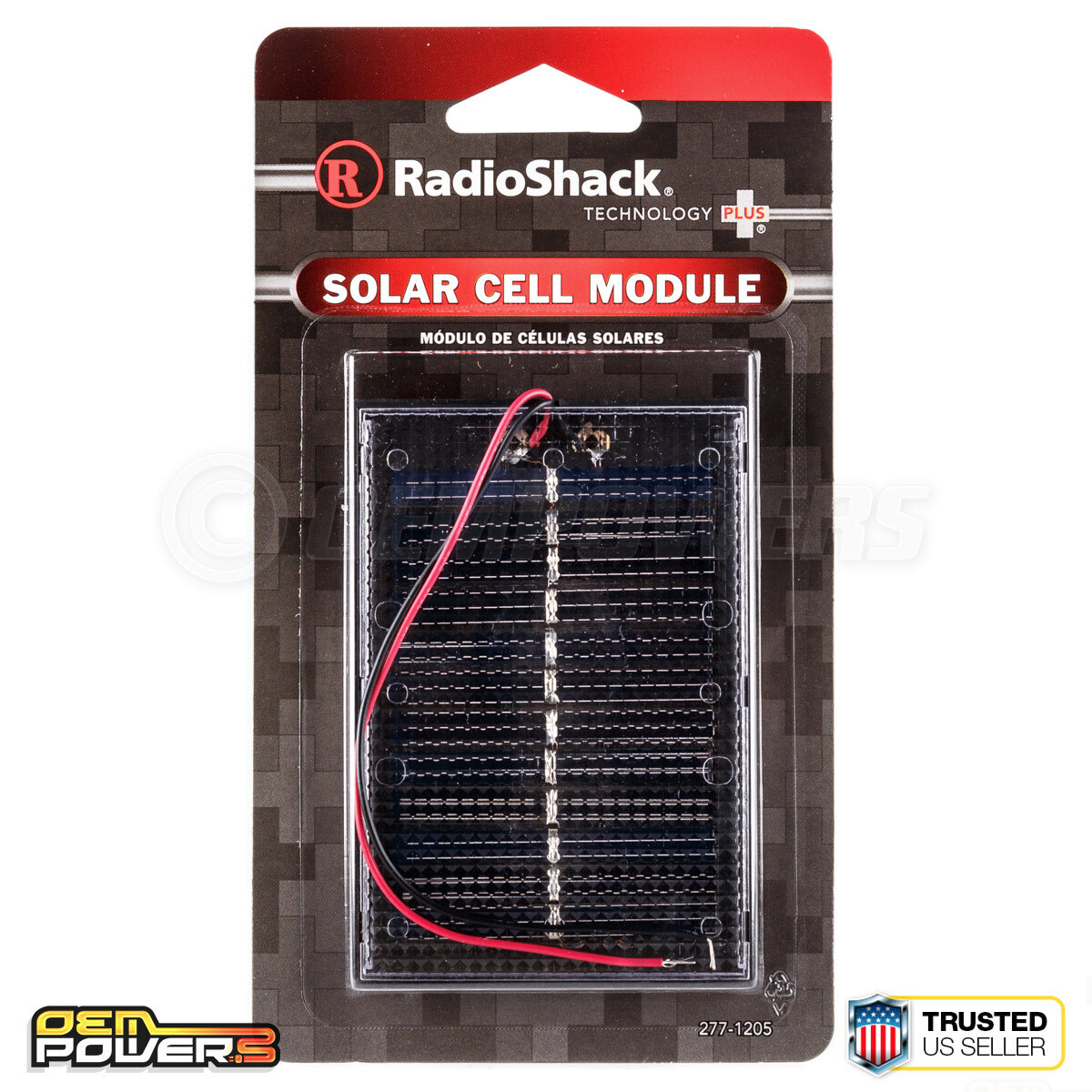 RadioShack 6v 50mah 0.3w Solar Cell Energy Module Wire Leads Encap 277-1205 NEW