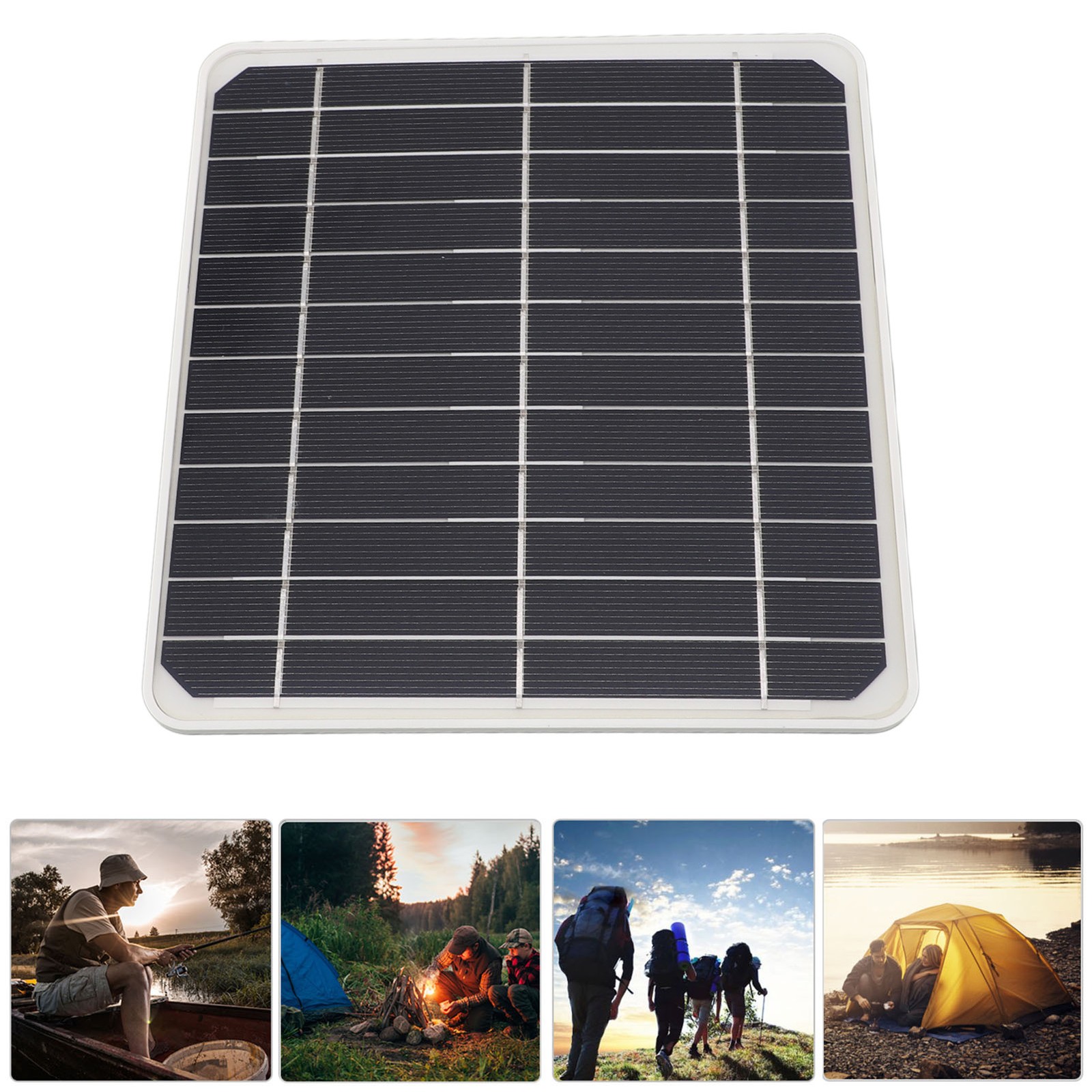 20W Solar Panel With USB TYPE C DC Port Waterproof 5V 2A Portable Solarˇ