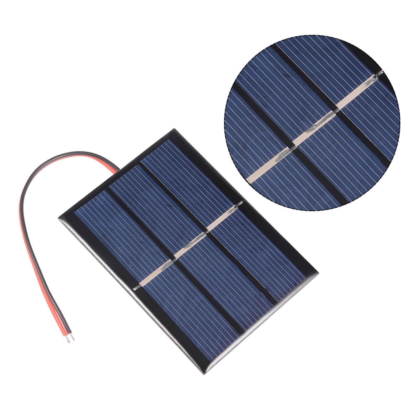 5Pcs 0.65W 1.5V Solar Panel Module DIY Polysilicon with 145mm Wire