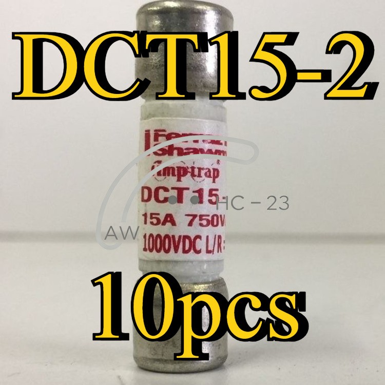 10PCS MERSEN DCT15-2 Solar Photovoltaic Fuse, 15A, 570VAC 1000VDC, 10×38mm