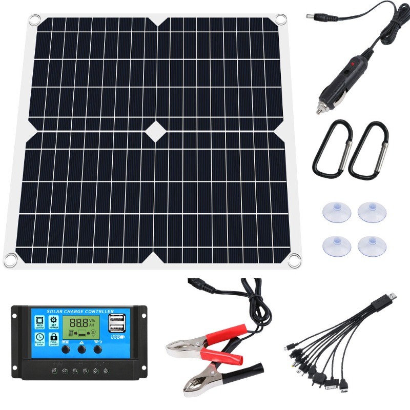 Solar Panel Kit 200 Watt 12/24V with 60A Battery Charger Controller Caravan Boat