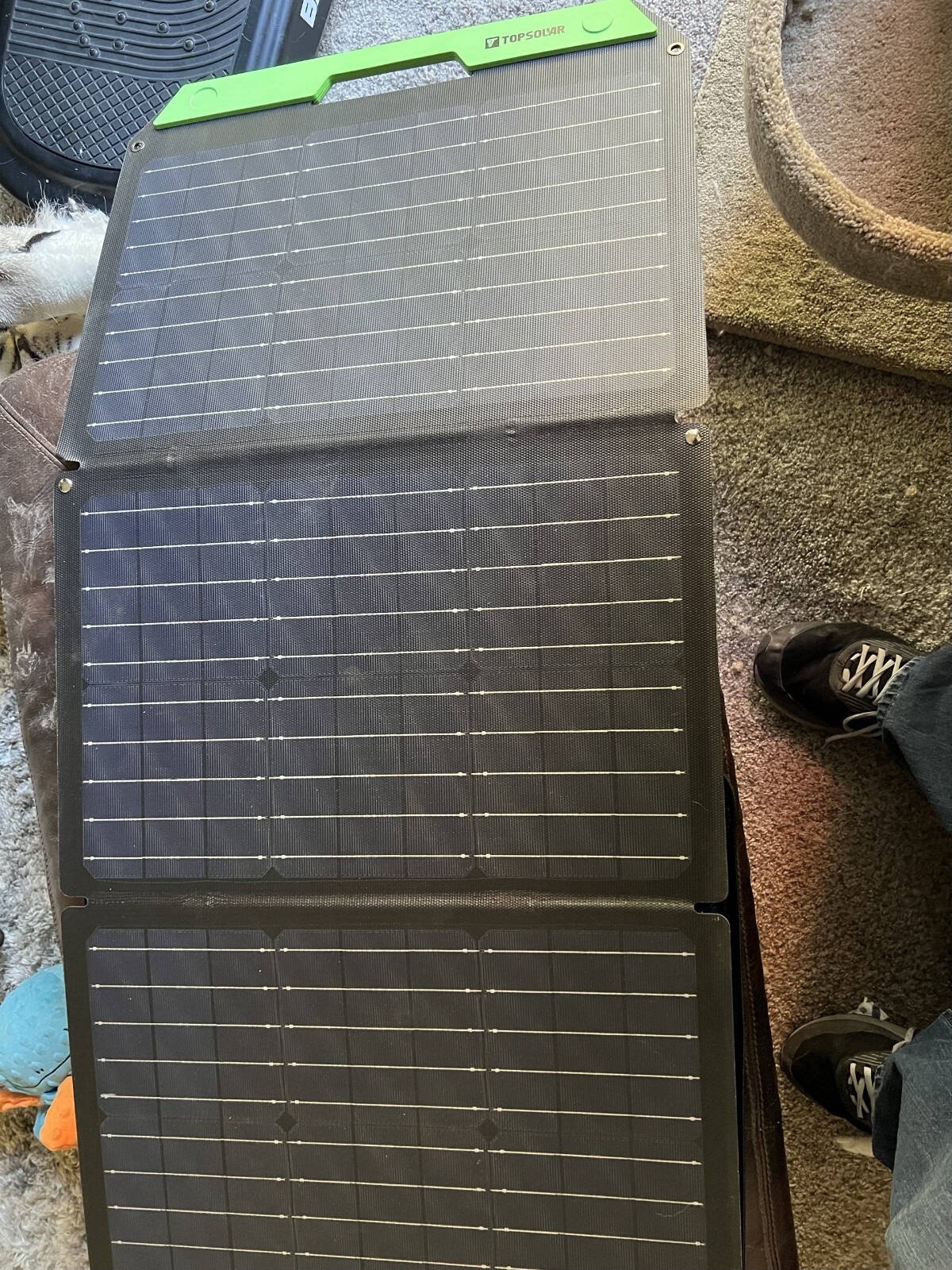Topsolar 120W Foldable Portable Solar Panel Charger Kits for Portable Power used