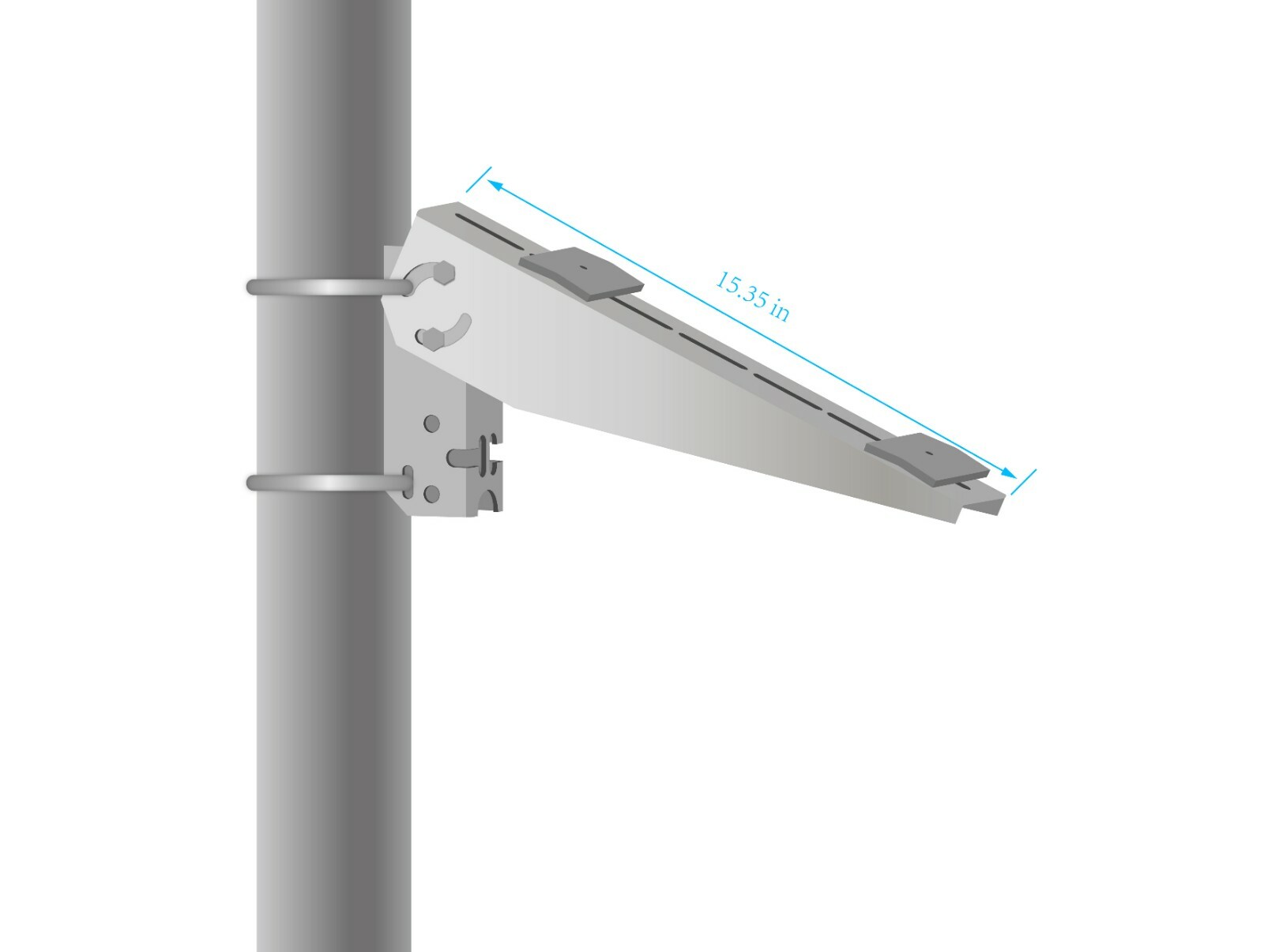 NEWPOWA SINGLE ARM SIDE OF POLE/WALL MOUNT FOR 10W-35W PANELS