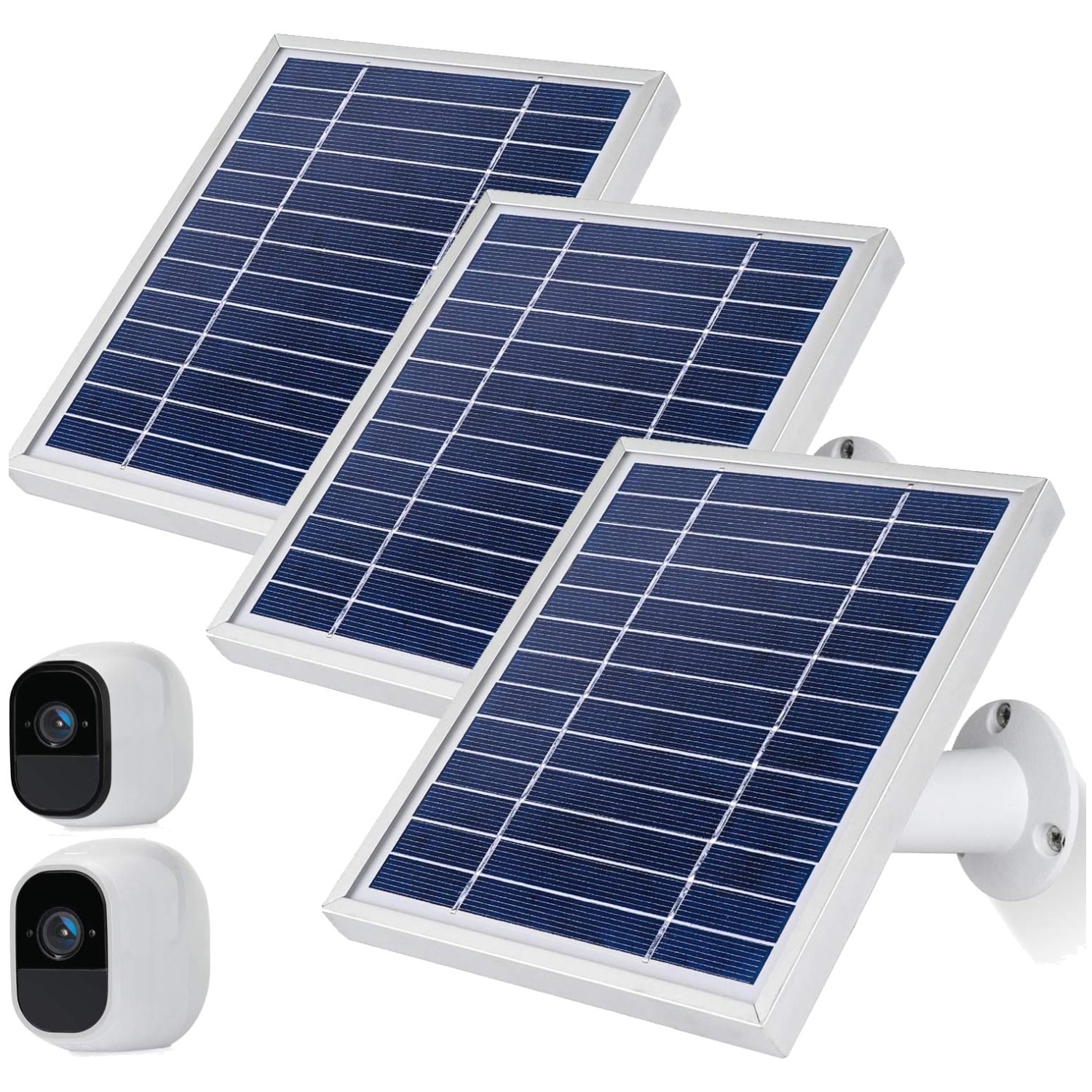 Solar Panel for Arlo Pro & Pro2 Camera, 11.8ft Cable, 3 Pack