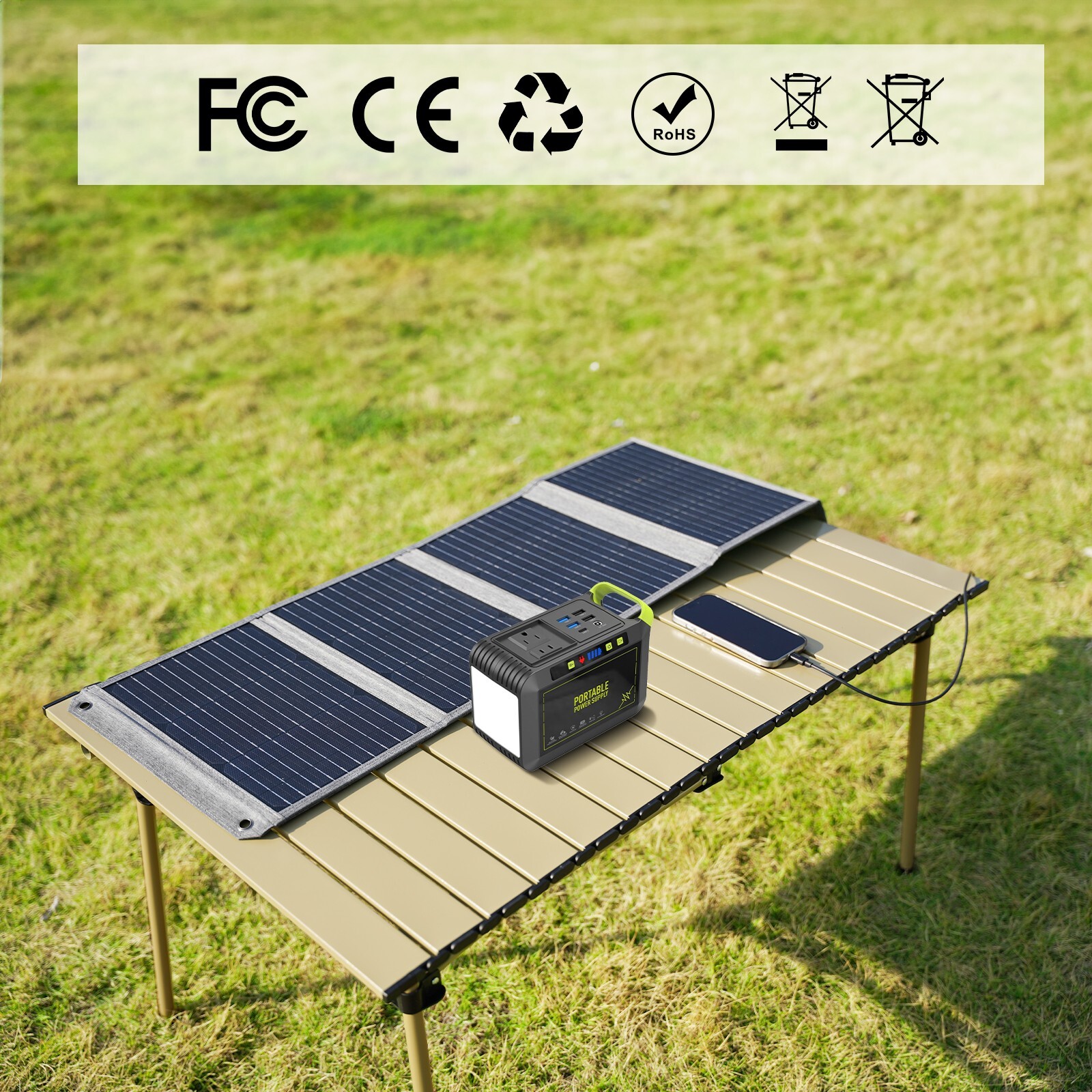Portable Solar Panel 40W Charger For Jackery EXPLORER 240 300 500 Power Station