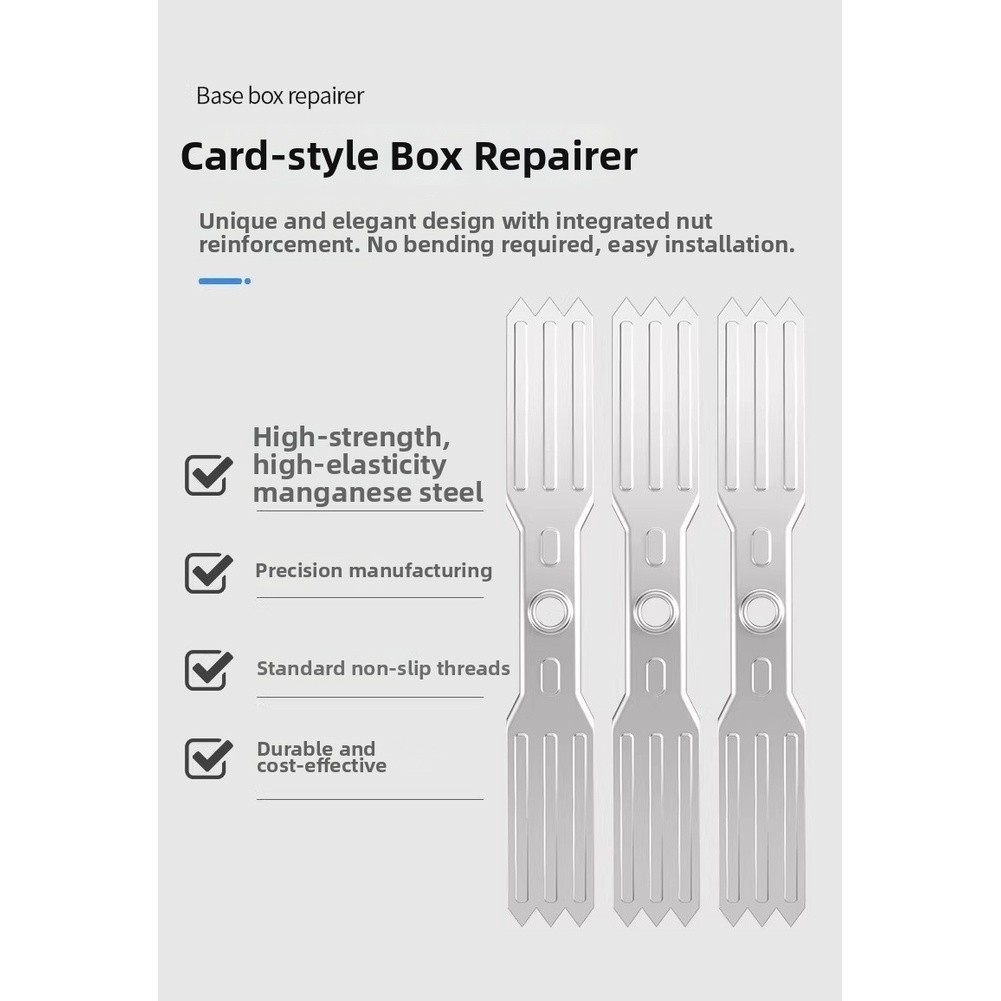 Steel Socket Box Repair Brackets 20pcs + 1 Installation Tool for 86-Type