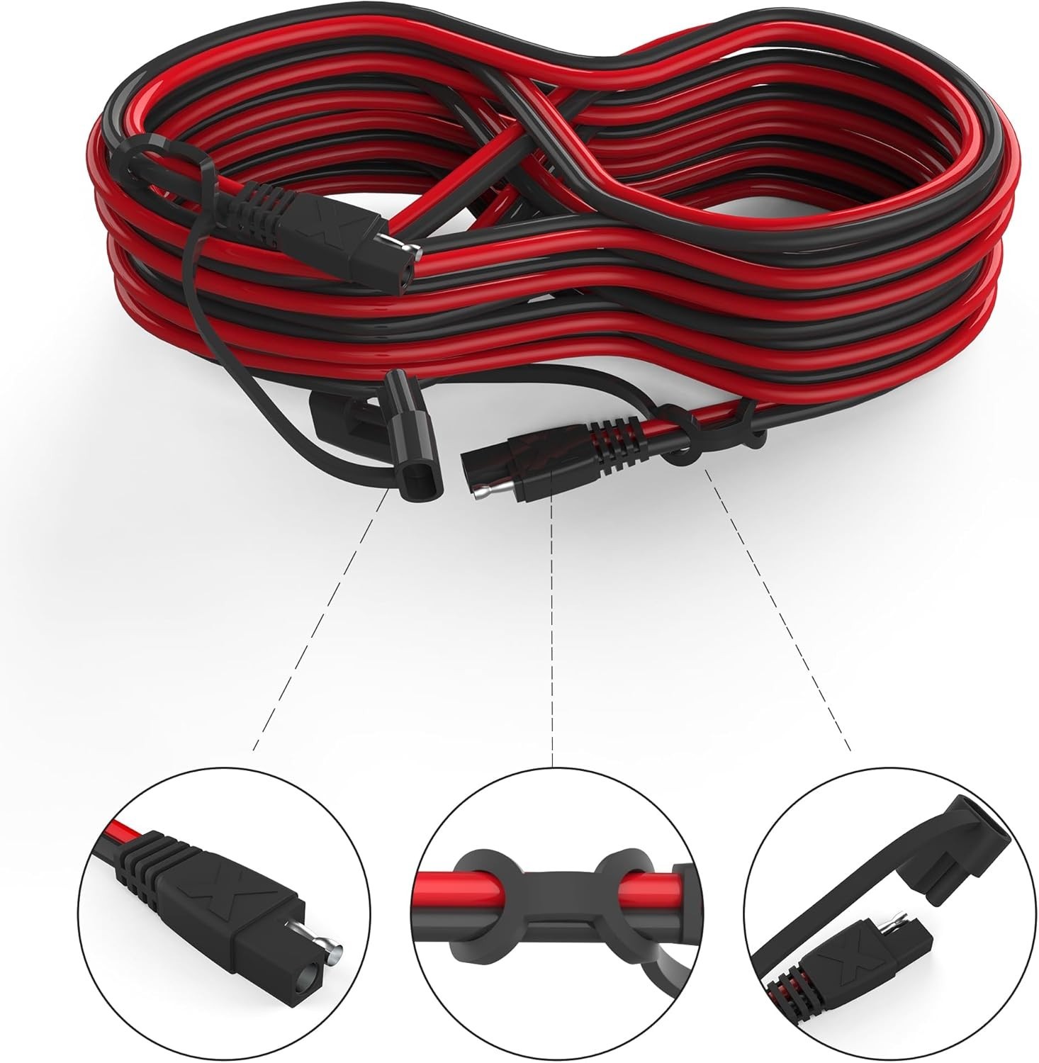 Universal SAE Quick Disconnect Wire 4-Pack